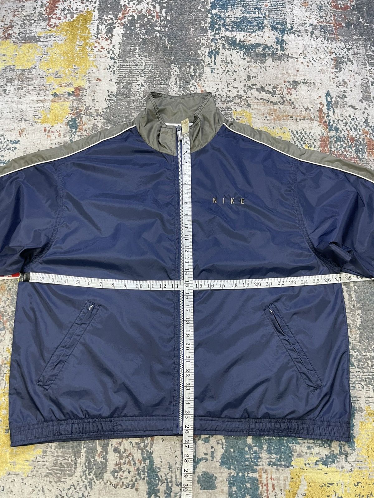 Nike Vintage 90s Nike Spell Out Windbreaker Jacket Size US L / EU 52-54 / 3 - 3 Thumbnail