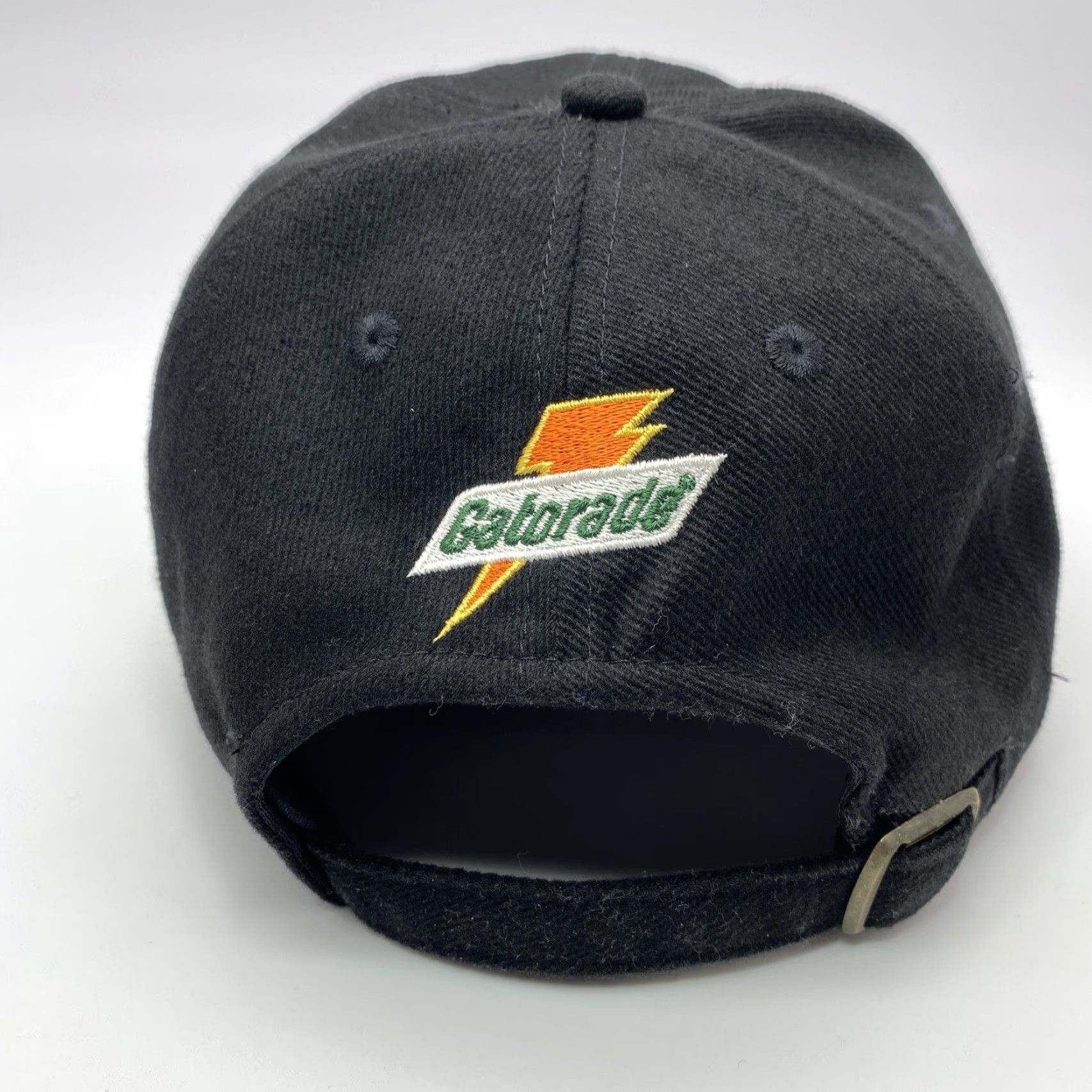 Logo Athletic VINTAGE 90s Logo Athletic NFL New Orleans Saints Adjustable Baseball Cap Black Twill Retro Mens Size ONE SIZE - 3 Thumbnail