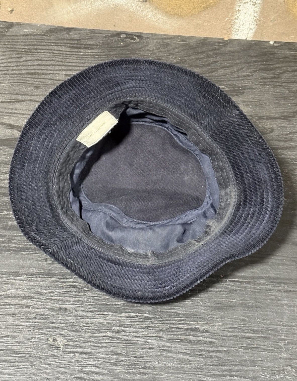 Aime Leon Dore Aime Leon Dore Corduroy Bucket Hat Navy Blue One Size Size ONE SIZE - 3 Thumbnail