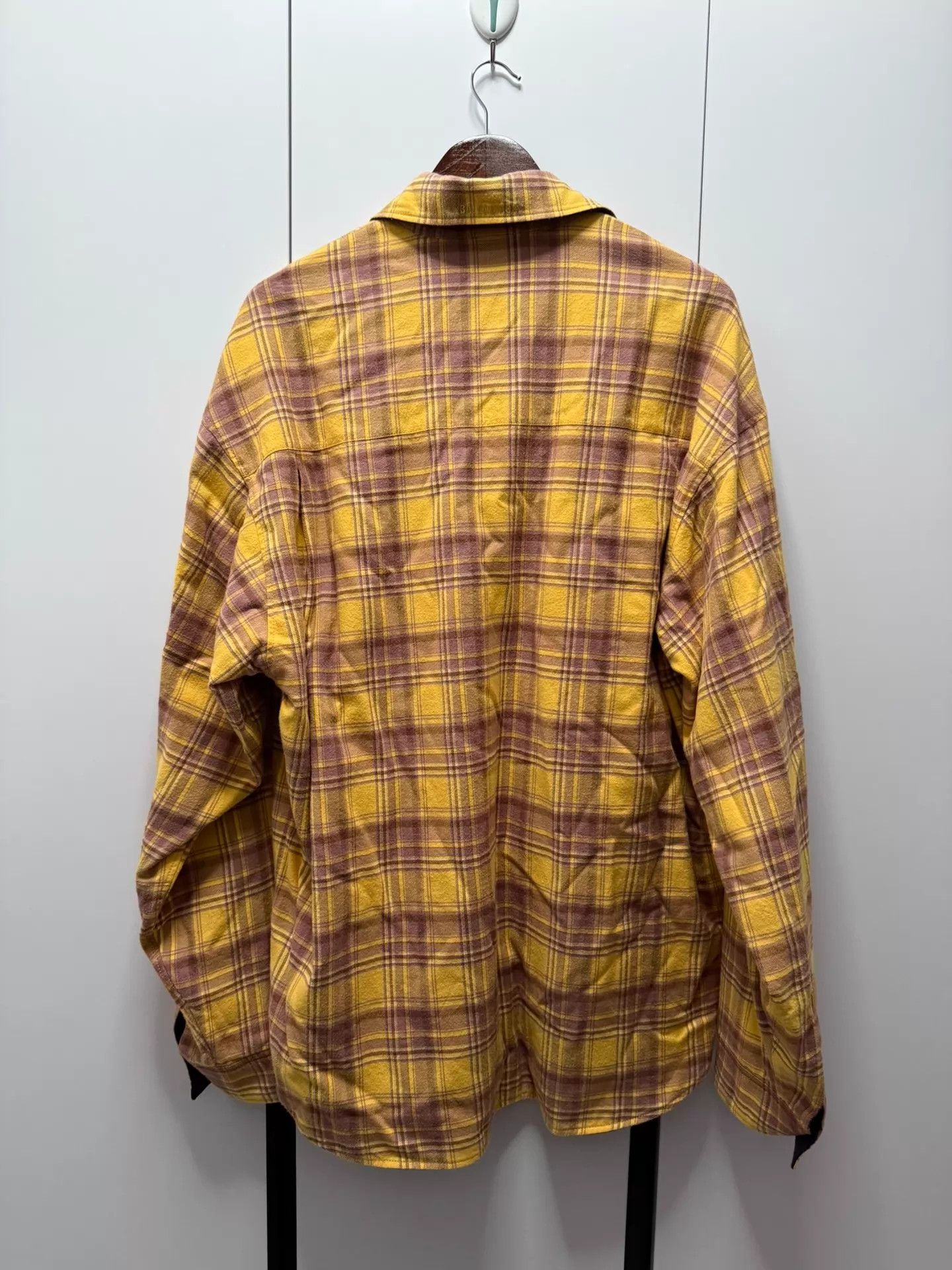 Balenciaga Balenciaga double-sided yellow blue plaid flannel shirt Jkt Size US XXS / EU 40 - 2 Thumbnail