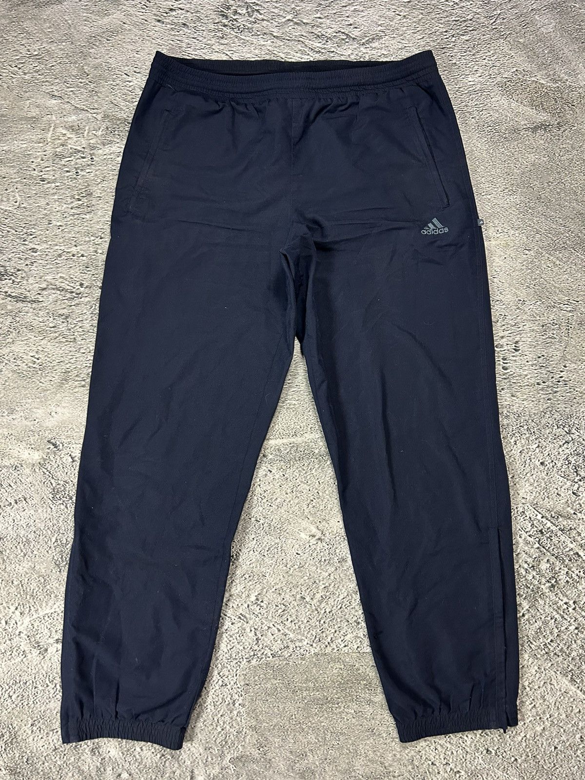 Adidas Adidas vintage dark navy track pants small logo drill Y2K Size US 30 / EU 46 - 1 Thumbnail