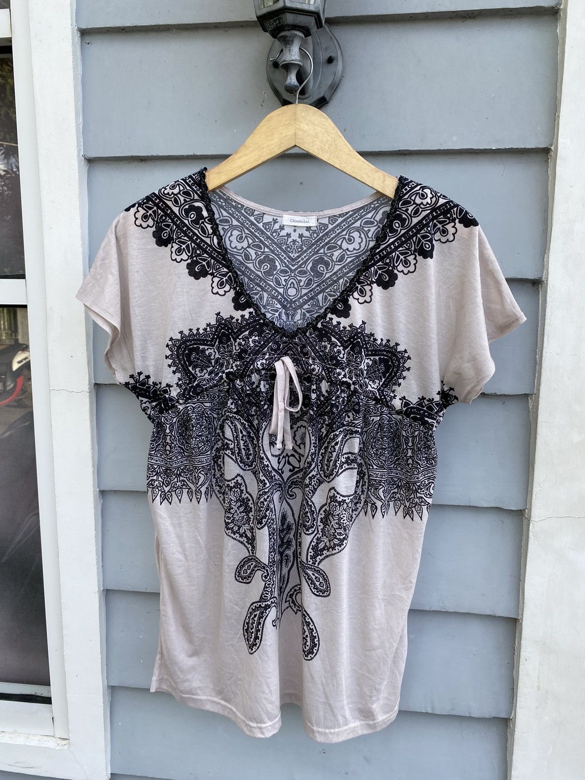 If Six Was Nine Chamelle Flower Paisley Bohemian Top Size M / US 6-8 / IT 42-44 - 1 Thumbnail