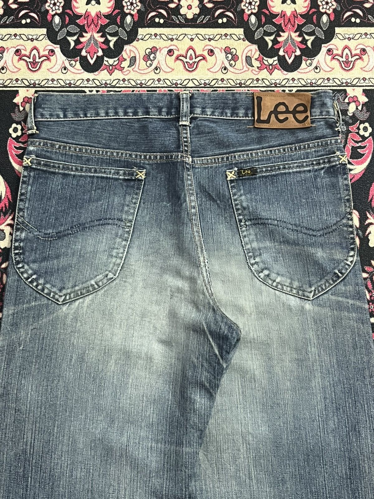 Lee Vintage Lee Riders Union Made Sanforized Distress Blue Jeans Size US 29 - 7 Thumbnail