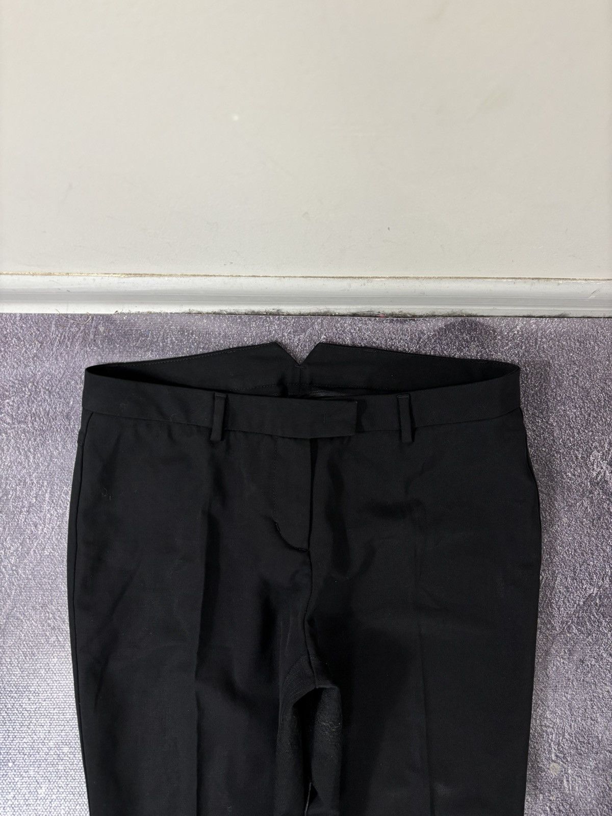 Moncler Moncler Women’s Black Slim Tapered Poly Wool Pants Trousers Size 28" / US 6 / IT 42 - 5 Thumbnail