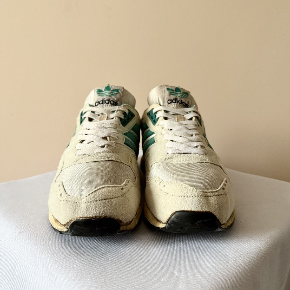 Adidas 80s Vintage Adidas TX8911 / 680 (Korea) Green/Cream Shoes Size US 8.5 / EU 41-42 - 3 Thumbnail