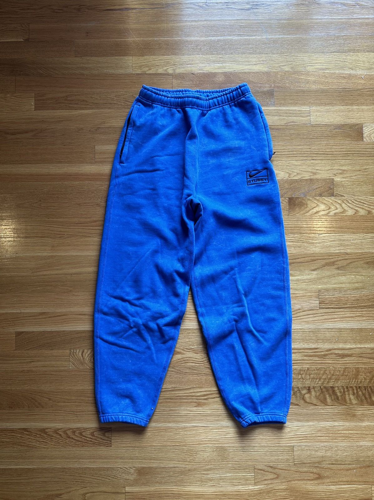 Nike Nike x Stussy Blue Acid Wash Sweatpants Size XS | Grailed