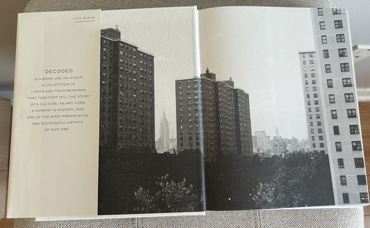 Jay-Z 2010 JAY-Z Decoded Hard Cover Book copyright Shawn Carter Size ONE SIZE - 4 Thumbnail