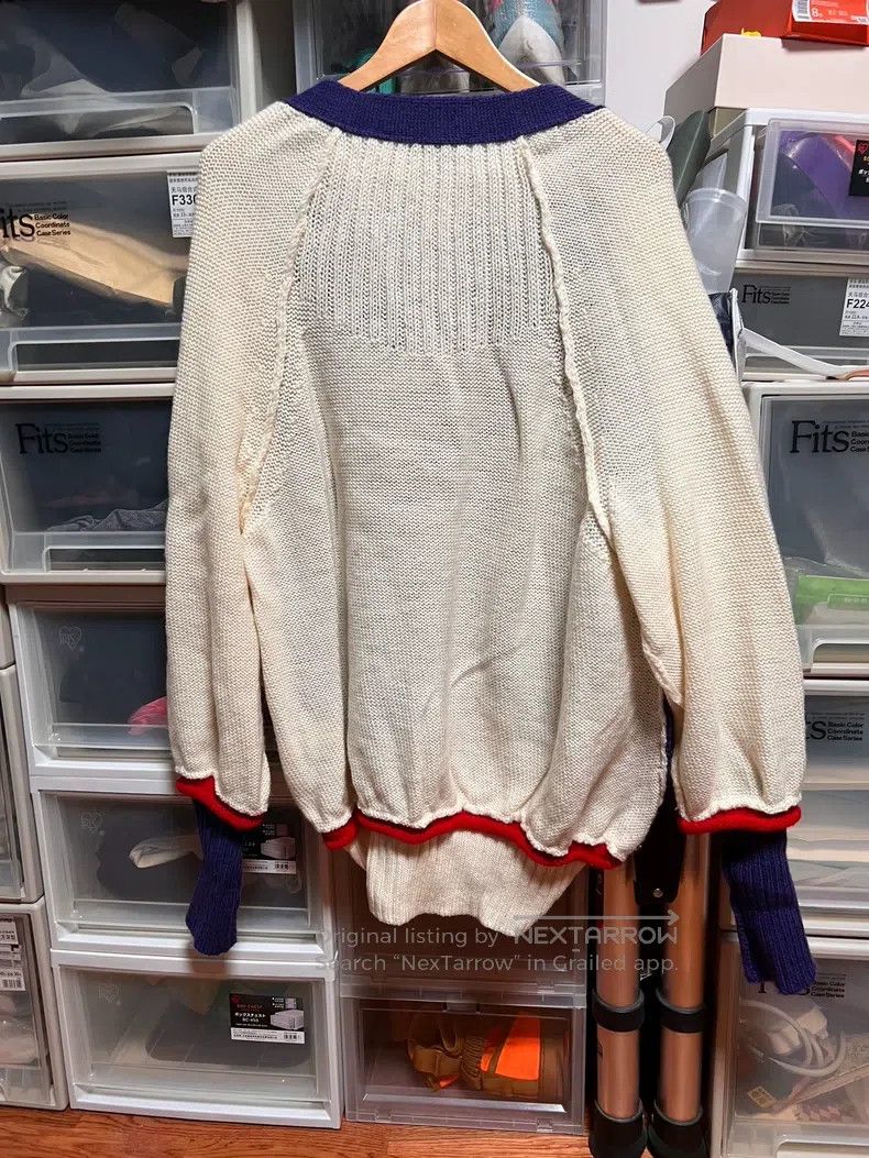 Kiko Kostadinov Kiko Kostadinov Showpiece blue and white pieced sweater ca Size US S / EU 44-46 / 1 - 2 Thumbnail