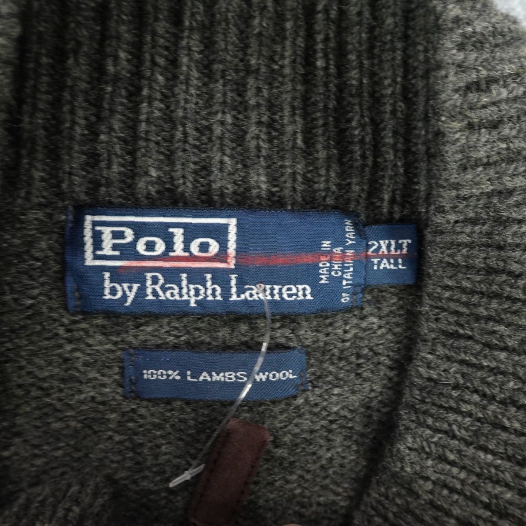 Ralph Lauren Vintage Ralph Lauren Men Sweater 2XL Tall Knit Pullover 1/4 Zip Gray Wool Preppy 90s Size US XXL / EU 58 / 5 - 7 Thumbnail