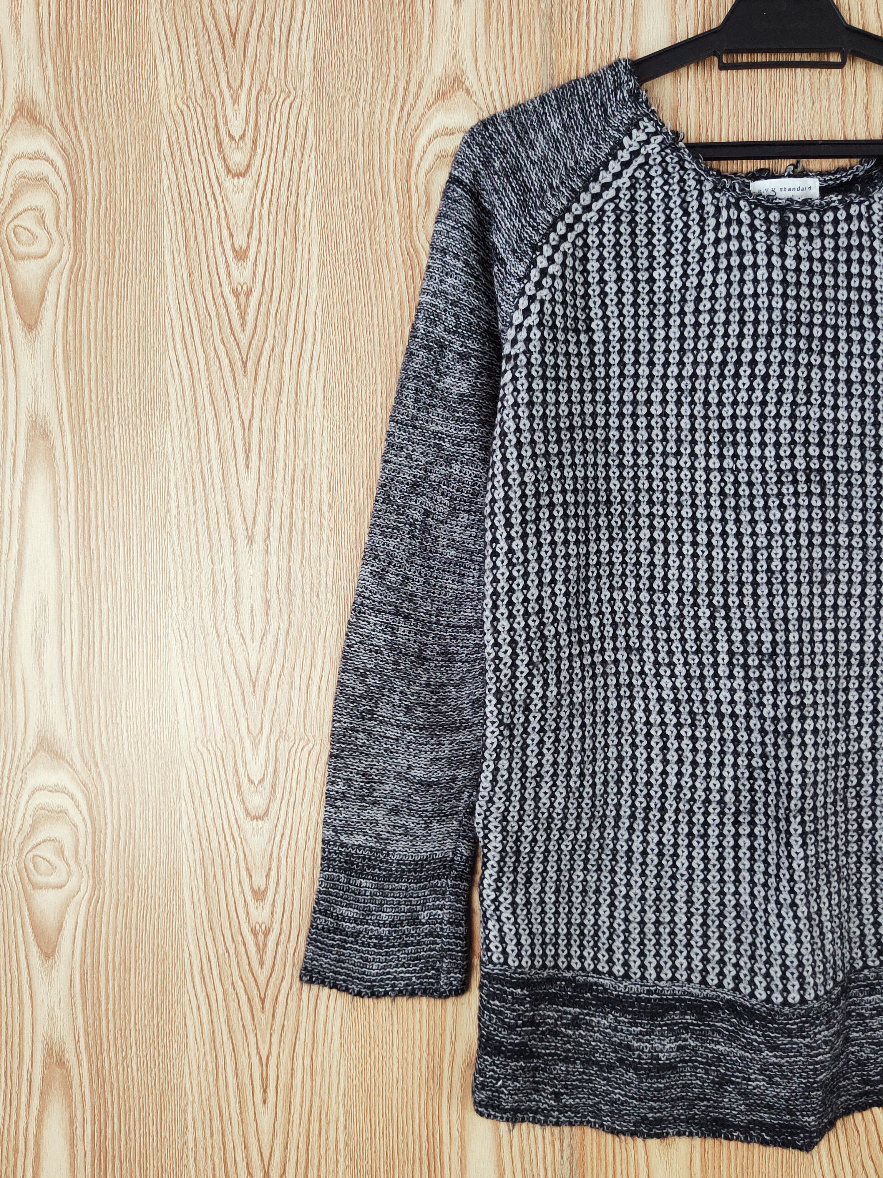 Homespun Knitwear × Japanese Brand × Vintage A.v.v Standard Black Knitwear Sweatshirts #W868 Size M / US 6-8 / IT 42-44 - 3 Thumbnail