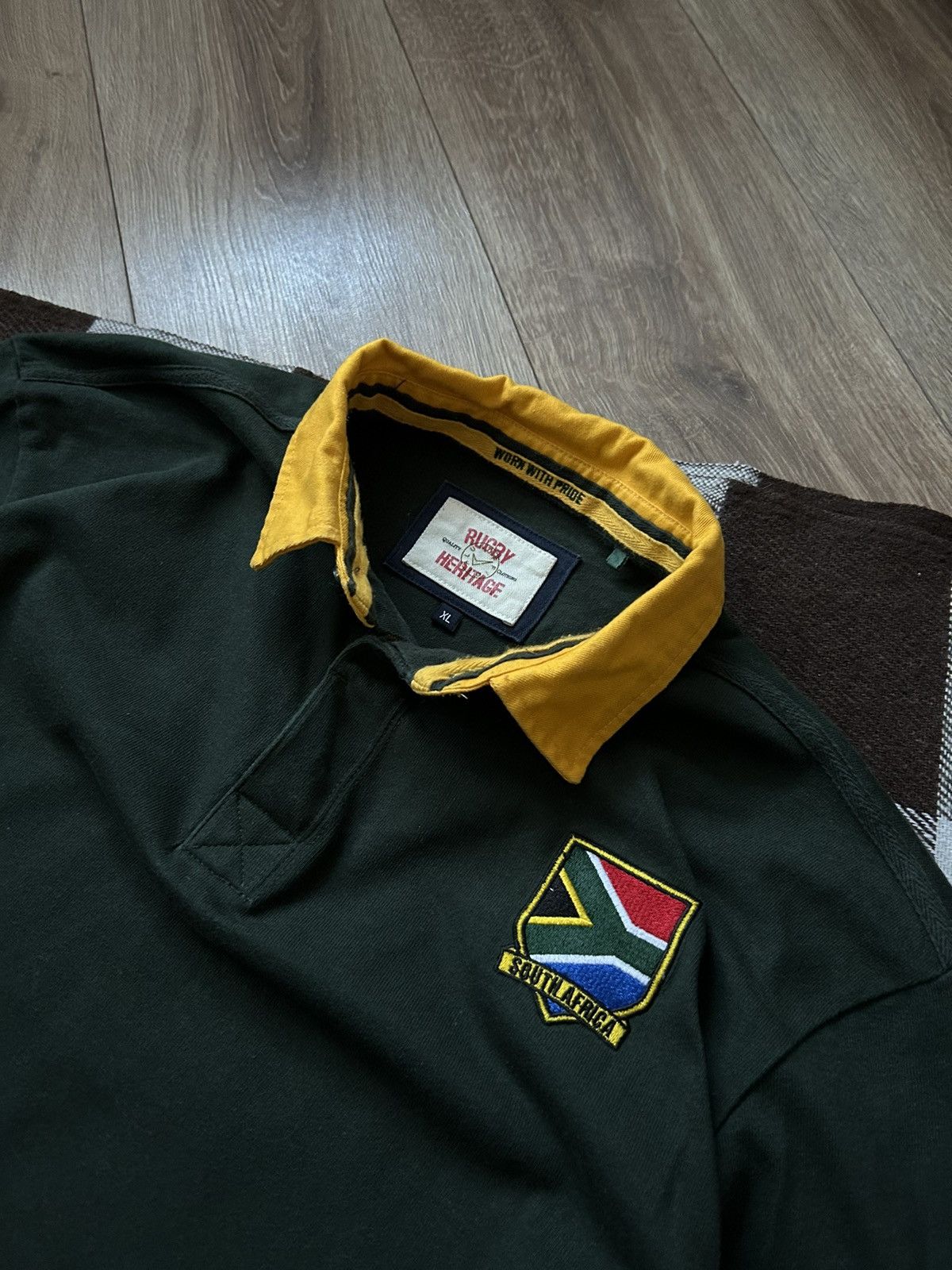 Rugby Ralph Lauren × Vintage Vintage Rugby Heritage South Africa rugby jersey Size US XL / EU 56 / 4 - 2 Thumbnail