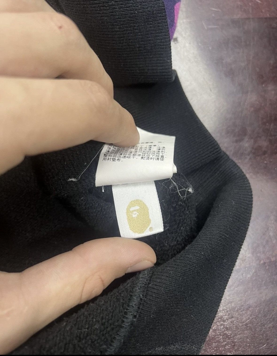 Bape Bape purple crew neck Size ONE SIZE - 6 Thumbnail