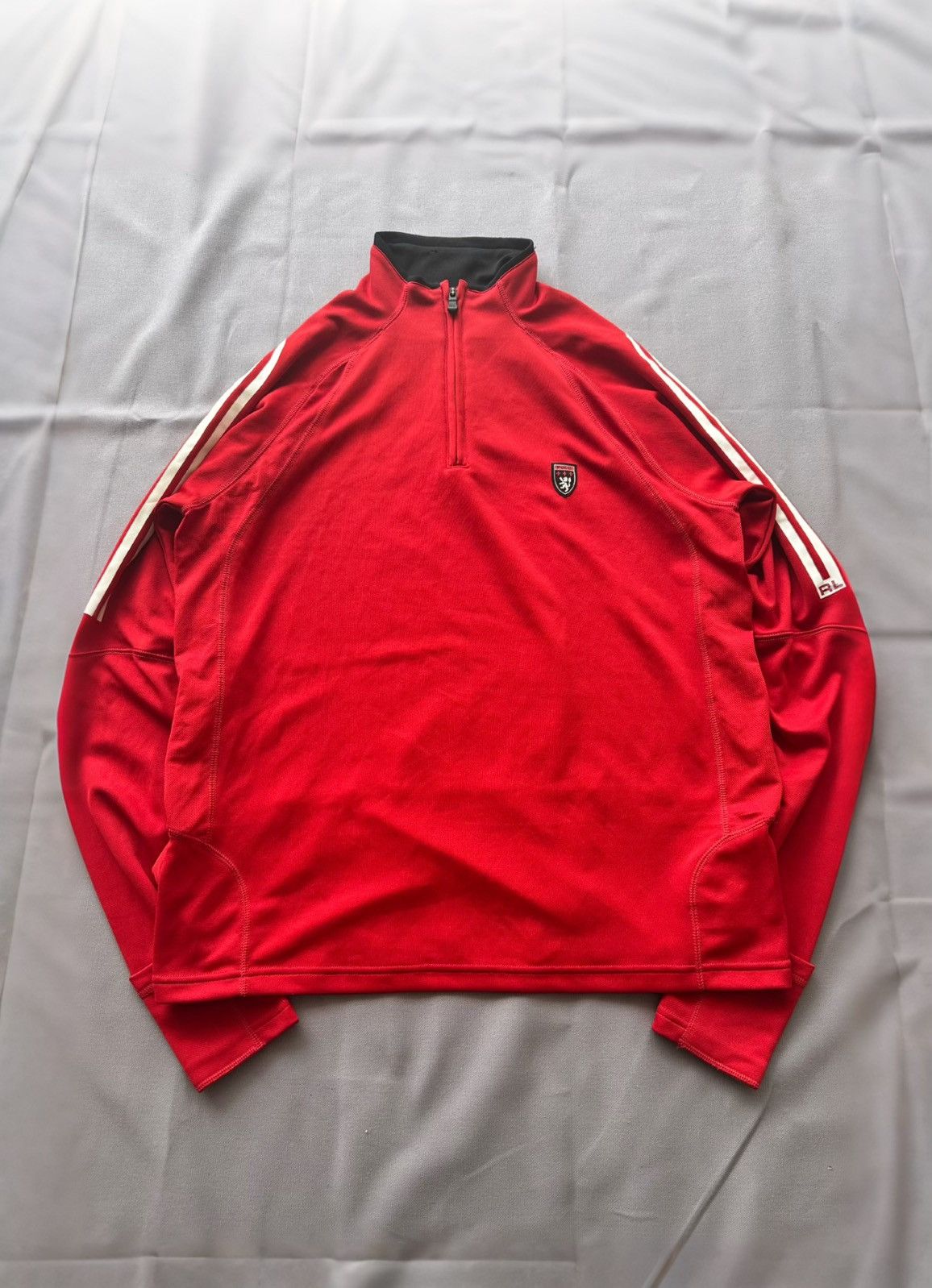 Polo Ralph Lauren Vintage Polo Sport Ralph Lauren Red 1/4 Zip Up sweatshirt Size US L / EU 52-54 / 3 - 1 Thumbnail
