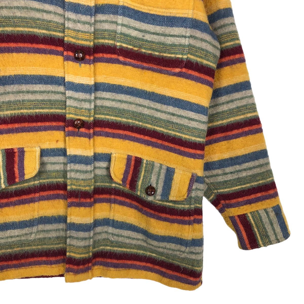 Japanese Brand 🔥Vintage Wool Jacket Striped Johns Hamer Issey Miyake Size US L / EU 52-54 / 3 - 4 Thumbnail