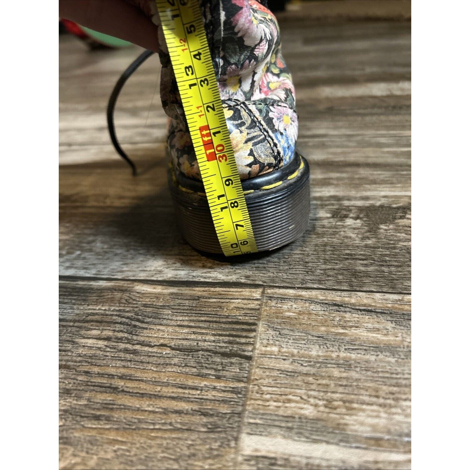 Dr. Martens RARE VTG Dr. Martens Dark Floral Lace Up Eyelet Boot Women Size US 5 / IT 35 - 13 Thumbnail