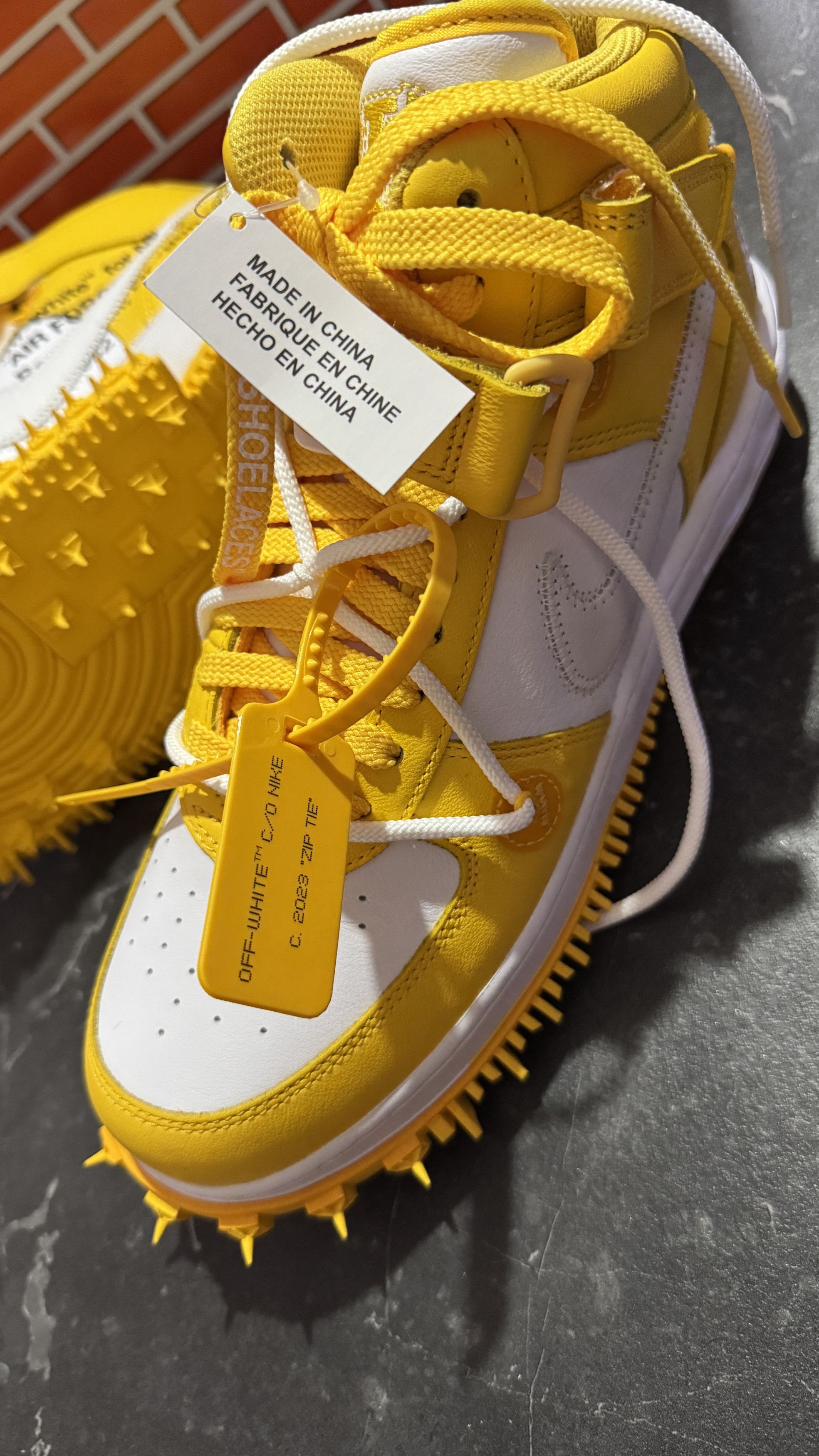 Nike × Off-White Nike x Off White Air Force 1 Mid Size US 12 / EU 45 - 10 Thumbnail
