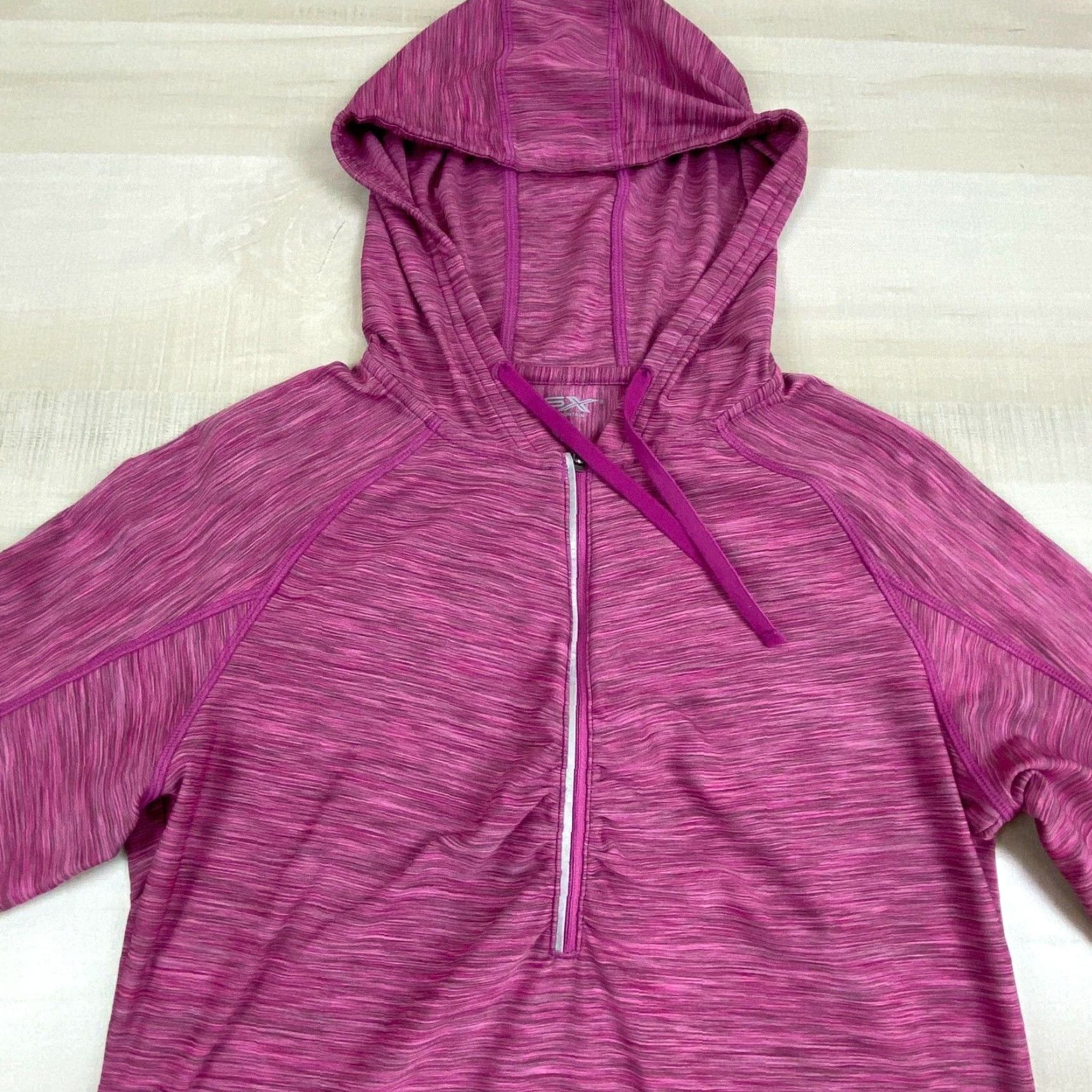 Vintage Gander Mountain GSX Women's Pink Hooded 1/4 Zip Athletic Top Small Size S / US 4 / IT 40 - 2 Thumbnail