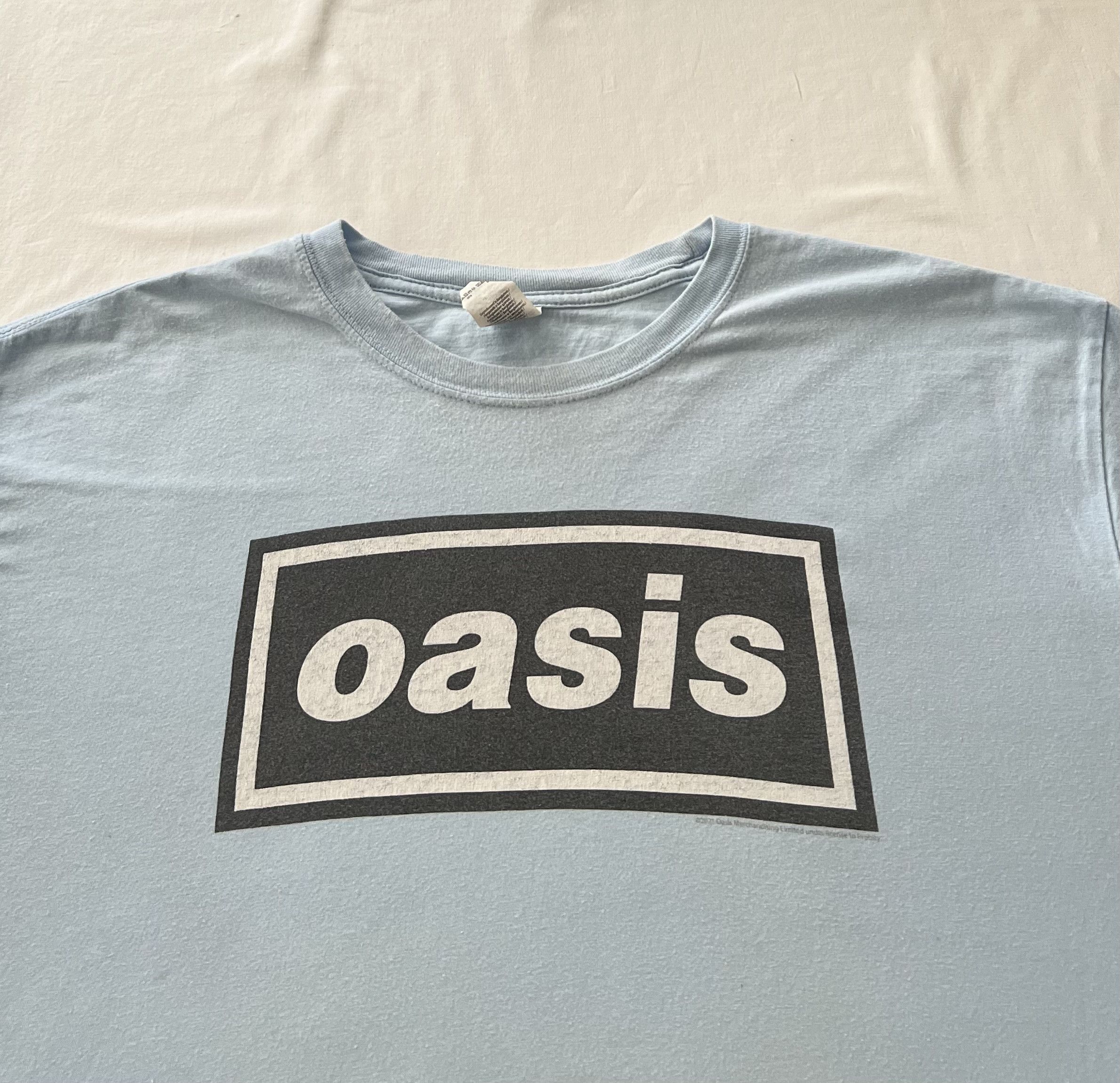 Band Tees Vintage 2021 Oasis Britpop Blue T-shirt Size US XL / EU 56 / 4 - 3 Thumbnail