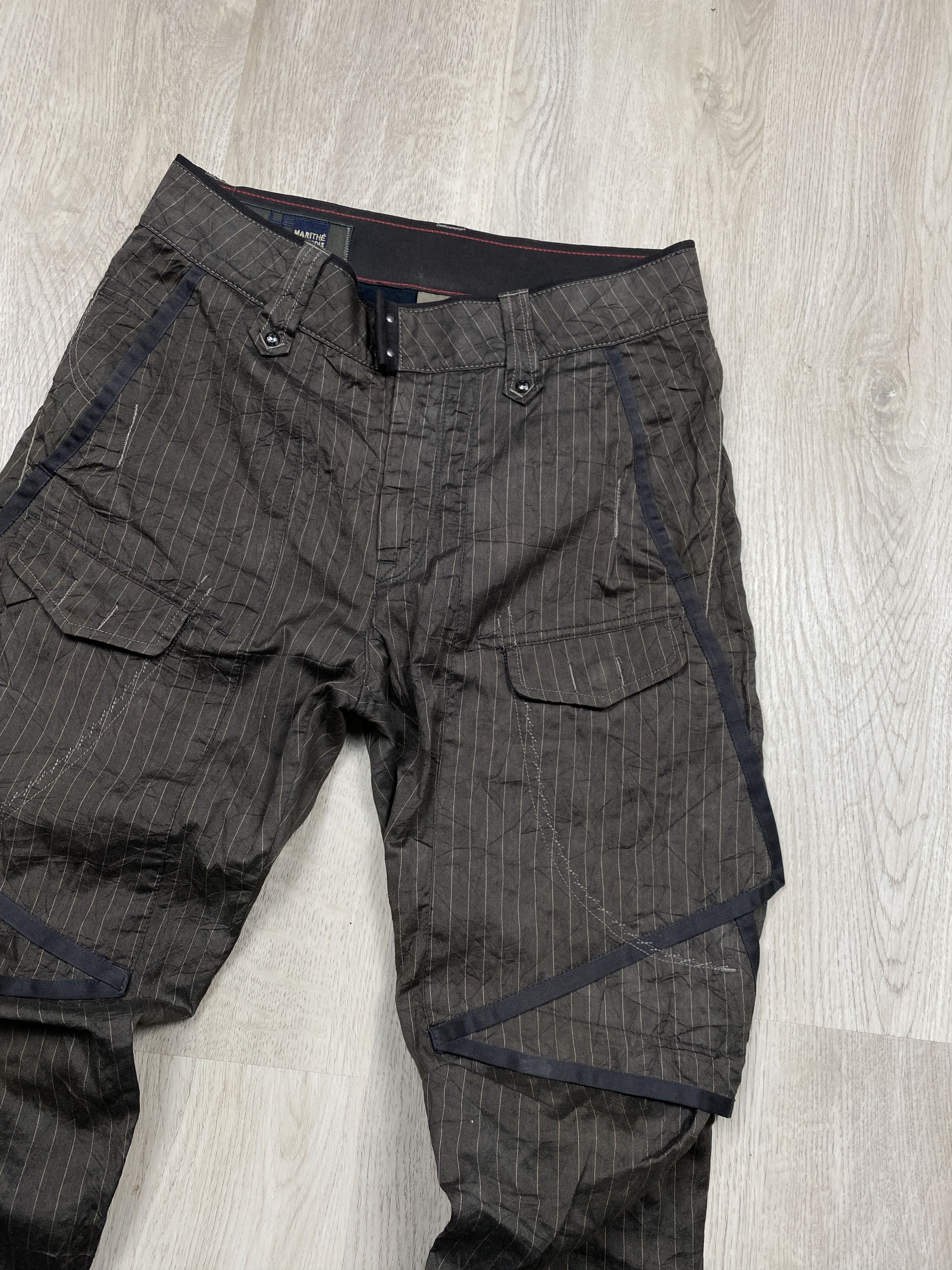 Japanese Brand Marithe Francois Girbaud Vintage Cargo Pants Y2K Size 26" / US 2 / IT 38 - 2 Thumbnail