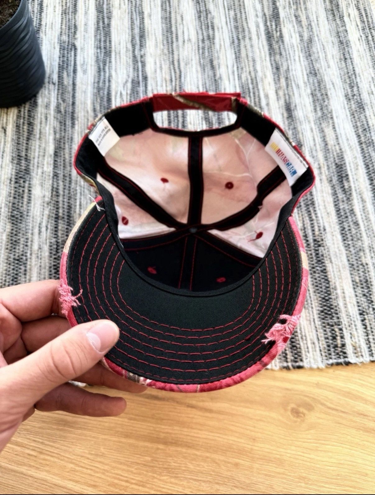 NASCAR NEW REAL TREE NASCAR RACING CAP SNAPBACK #18 JOE GIBBS RED Size ONE SIZE - 6 Thumbnail