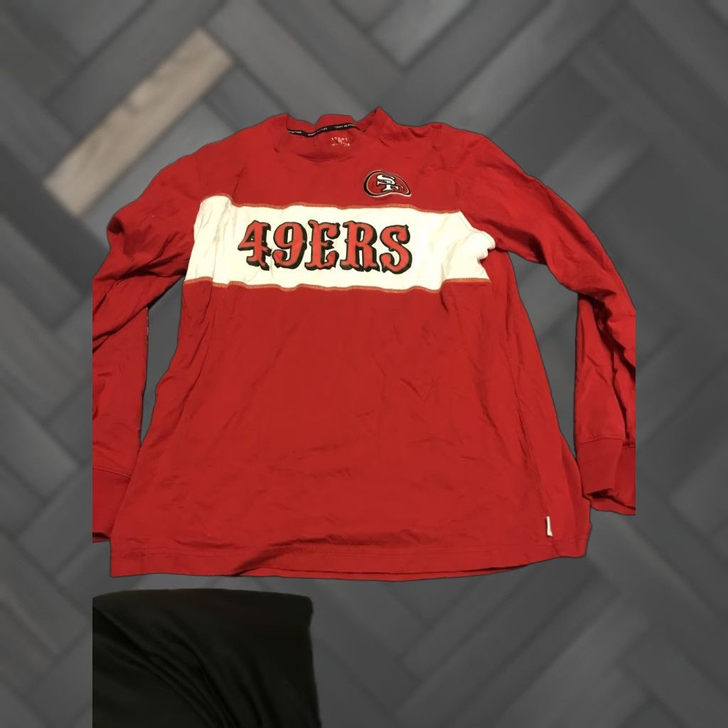 Tommy Hilfiger Tommy Hilfiger NFL San Francisco 49ers Red Crewneck Sweatshirt Mens Size M Size US M / EU 48-50 / 2 - 1 Thumbnail
