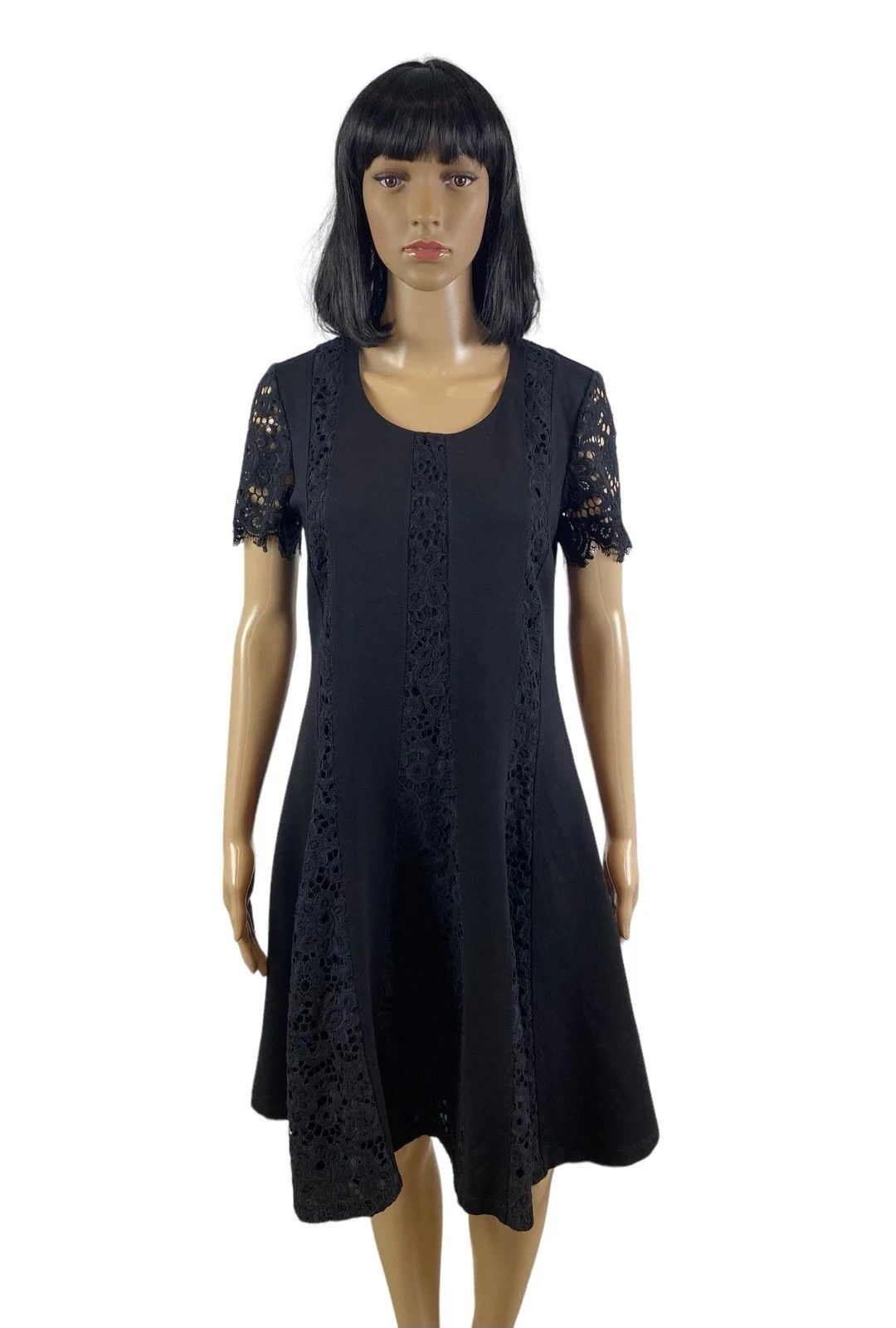 TWINSET Twin-Set Midi Dress With Lace Fabric Viscose size L Size L / US 10 / IT 46 - 1 Thumbnail