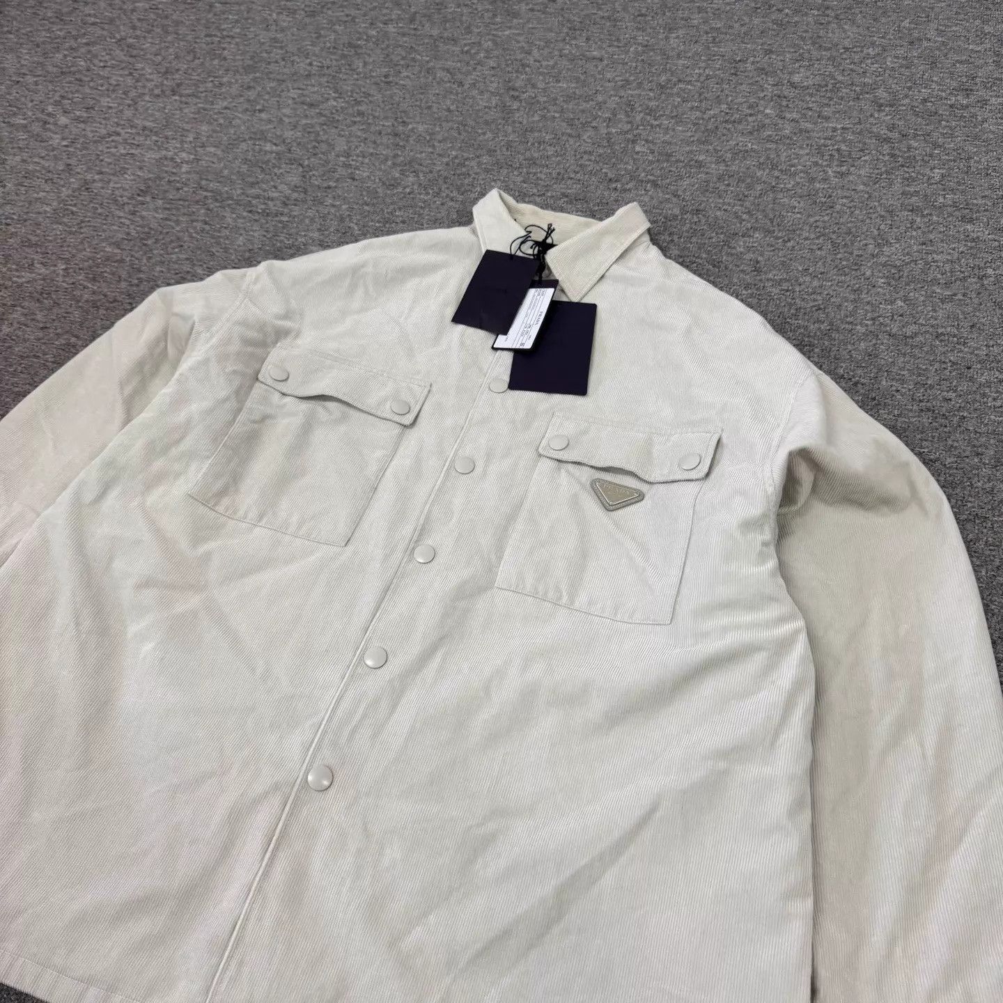 Prada Prada Triangle Logo Corduroy Work Jacket L Size US L / EU 52-54 / 3 - 3 Thumbnail