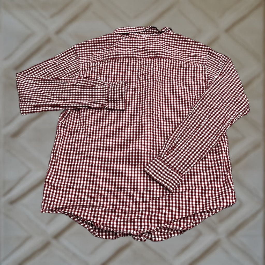 Vintage Columbia Shirt Mens Large Red White Check Long Sleeve Button Down Cotton Casual Size US L / EU 52-54 / 3 - 1 Thumbnail