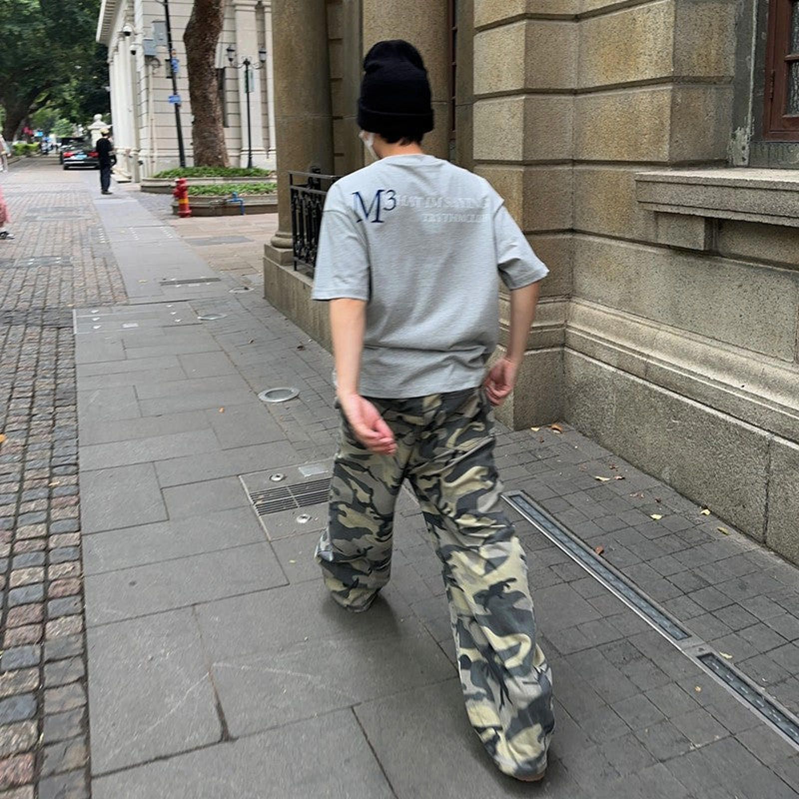 Vintage Camo Wide Leg Jeans – Baggy Workwear Fit Size US 32 / EU 48 - 3 Thumbnail