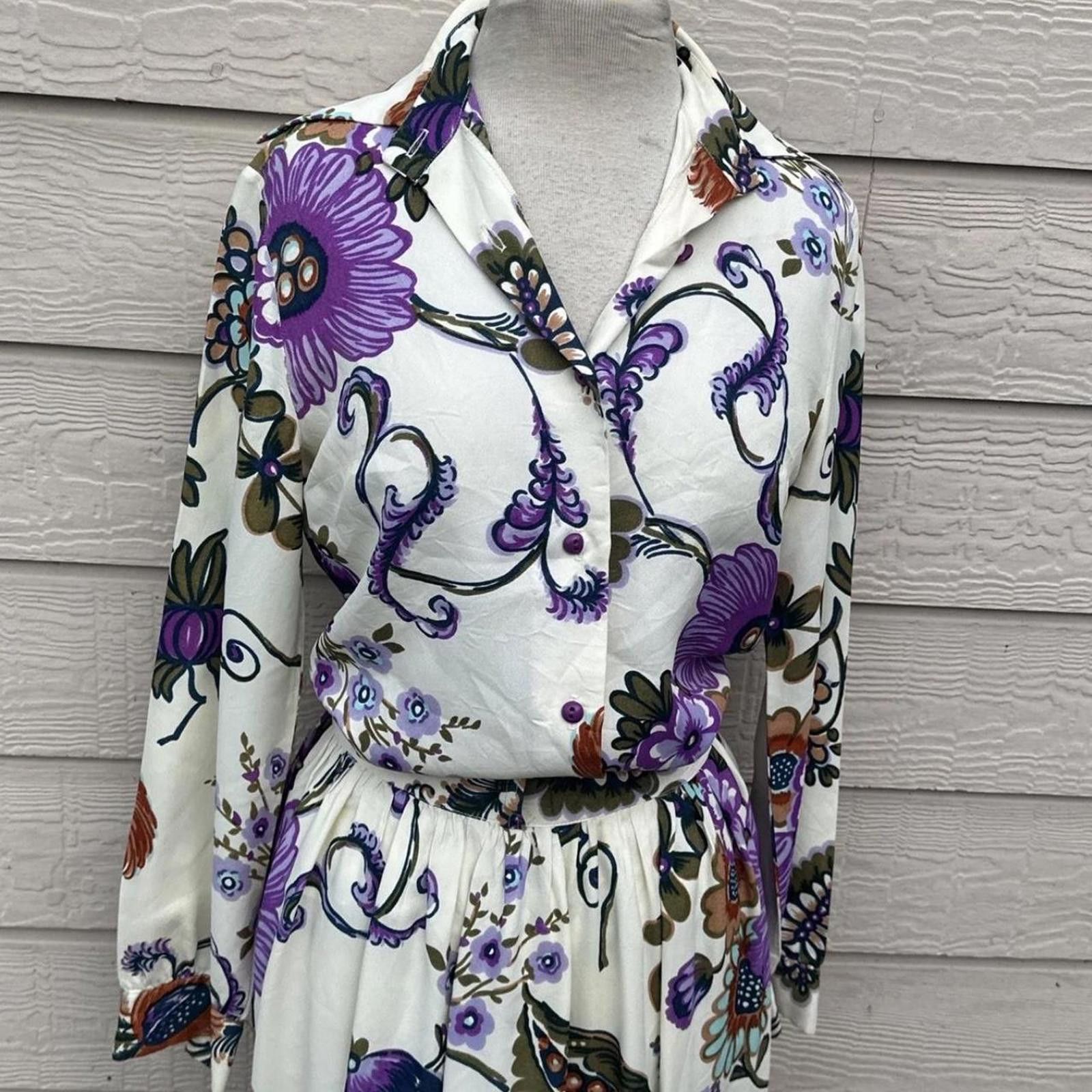 Other #boho #cottage vintage handmade small skirt set Size 28" / US 6 / IT 42 - 2 Thumbnail