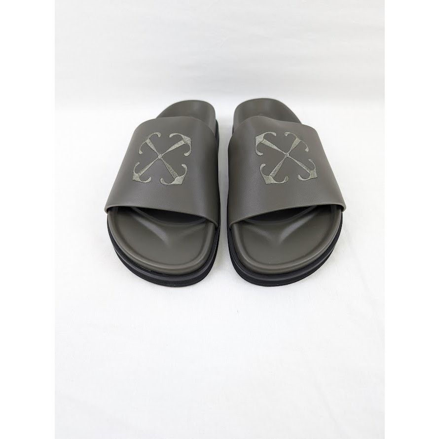 Off-White o1rshd1 Pool Time Slider in Military Green Size US 9 / EU 42 - 13 Thumbnail