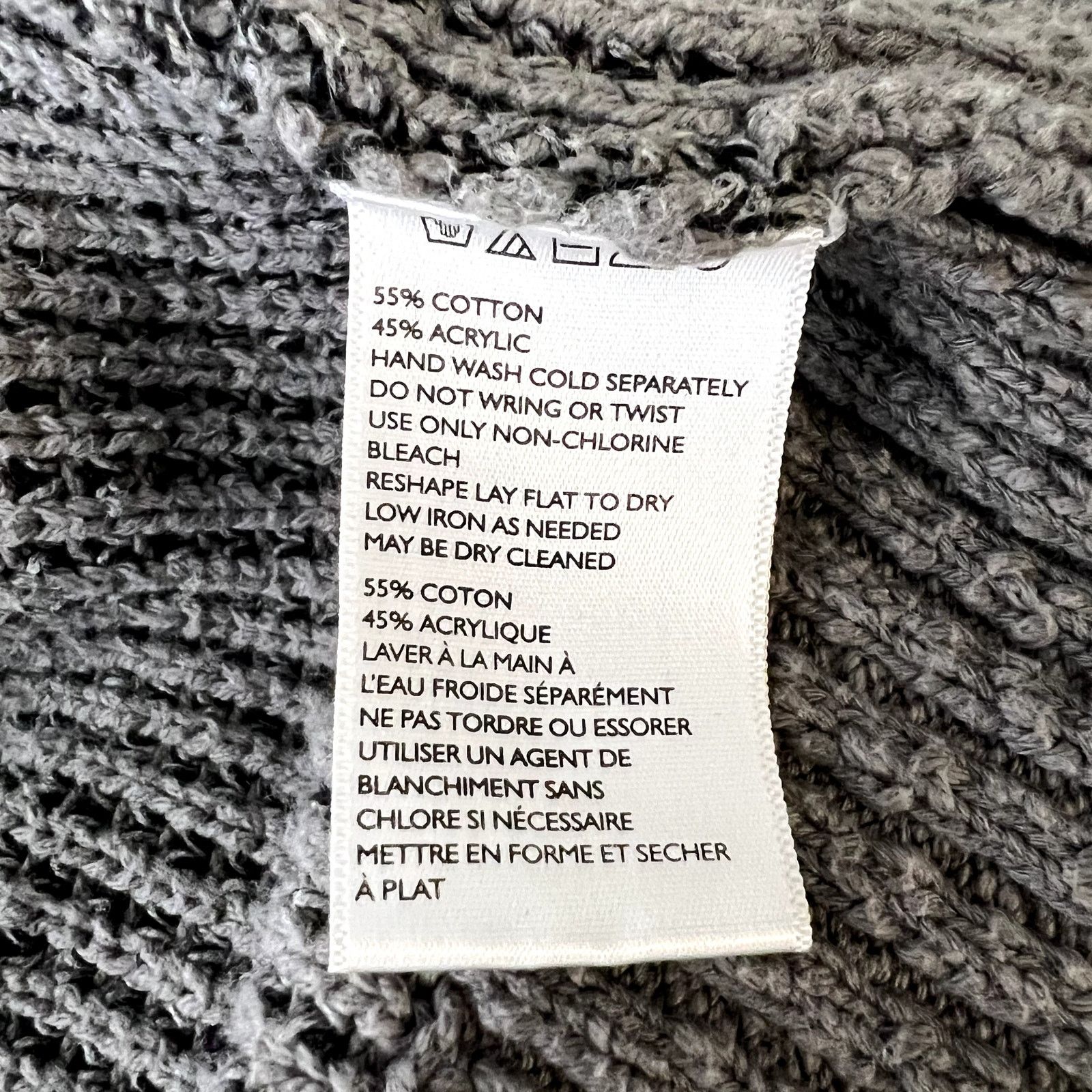 Urban Outfitters Urban Outfitters Gray Knit Oversized Open Cardigan Sweater Size XS / US 0-2 / IT 36-38 - 7 Thumbnail
