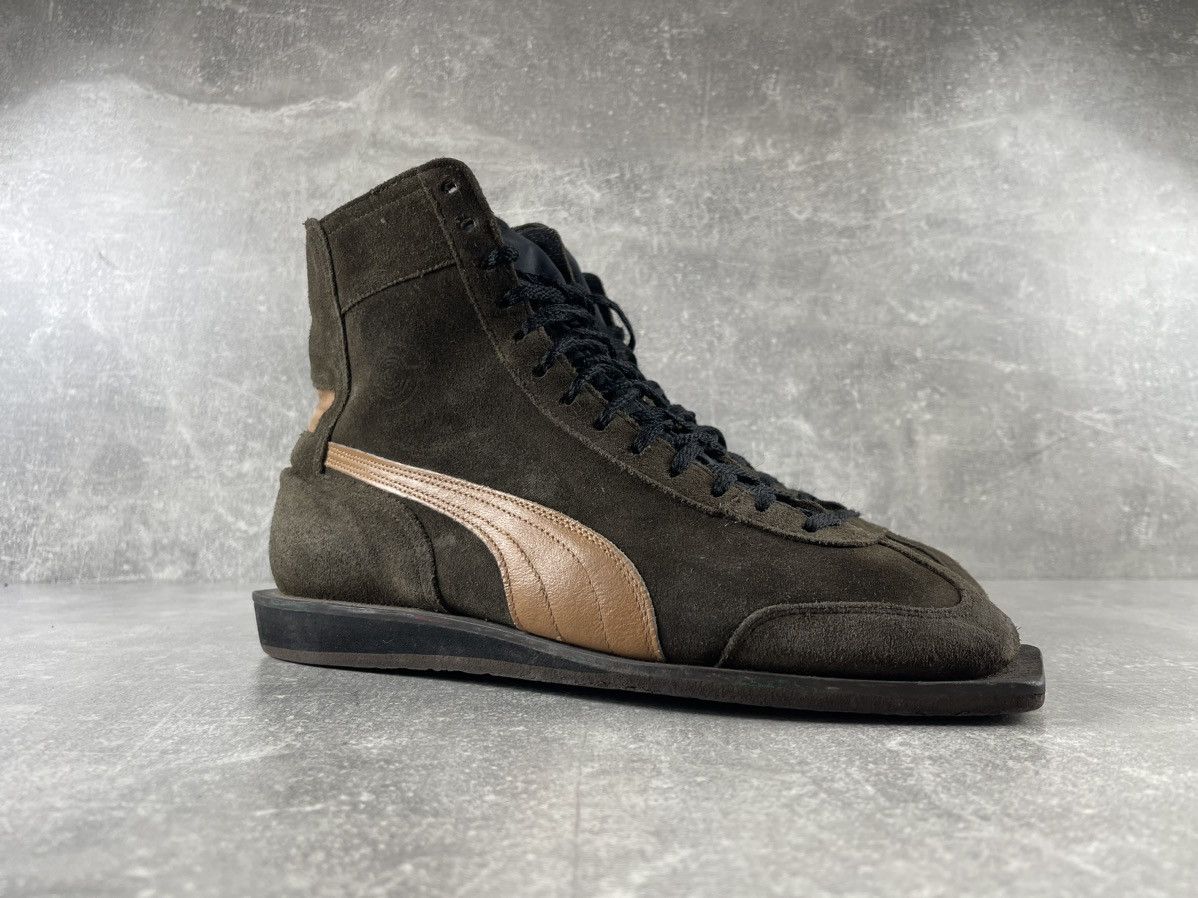 Puma RARE Puma 1970s Ex Weltmeister Suede High Top Sneakers Brown Size US 8 / EU 41 - 2 Thumbnail