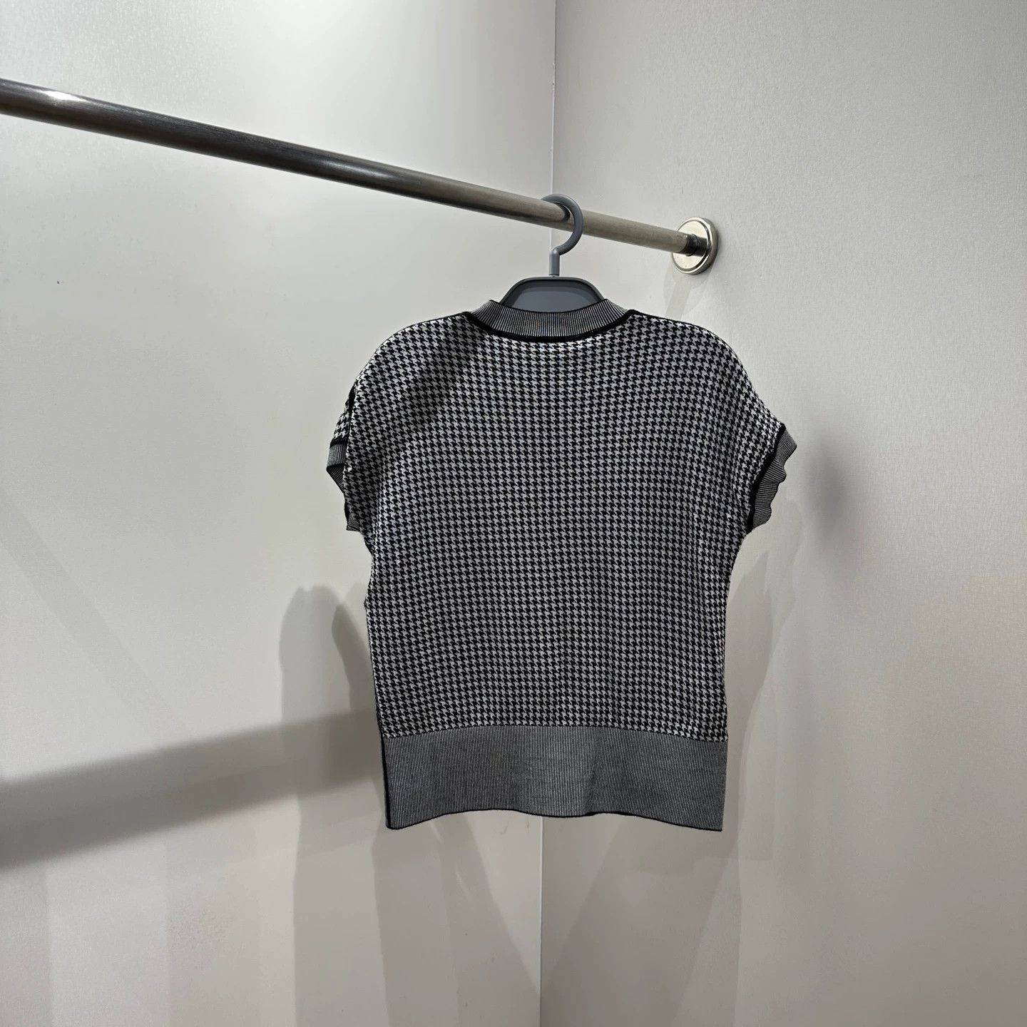 Christian Dior Monsieur Christian Dior mar208 Houndstooth Bee Cashmere SS 38 Size S / US 4 / IT 40 - 2 Thumbnail
