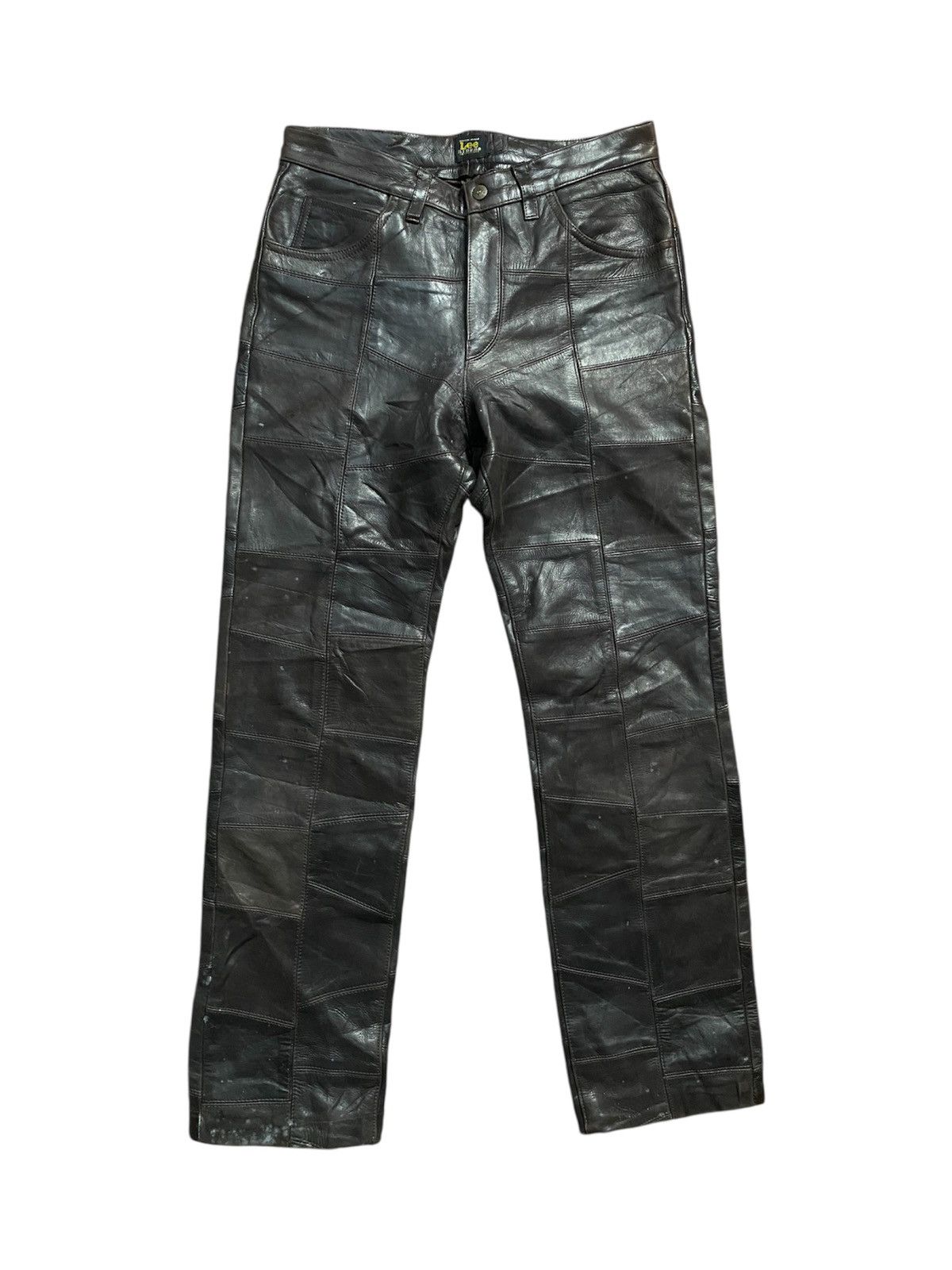 Lee Vintage Lee Patches Leather Pants Size US 32 / EU 48 - 1 Thumbnail