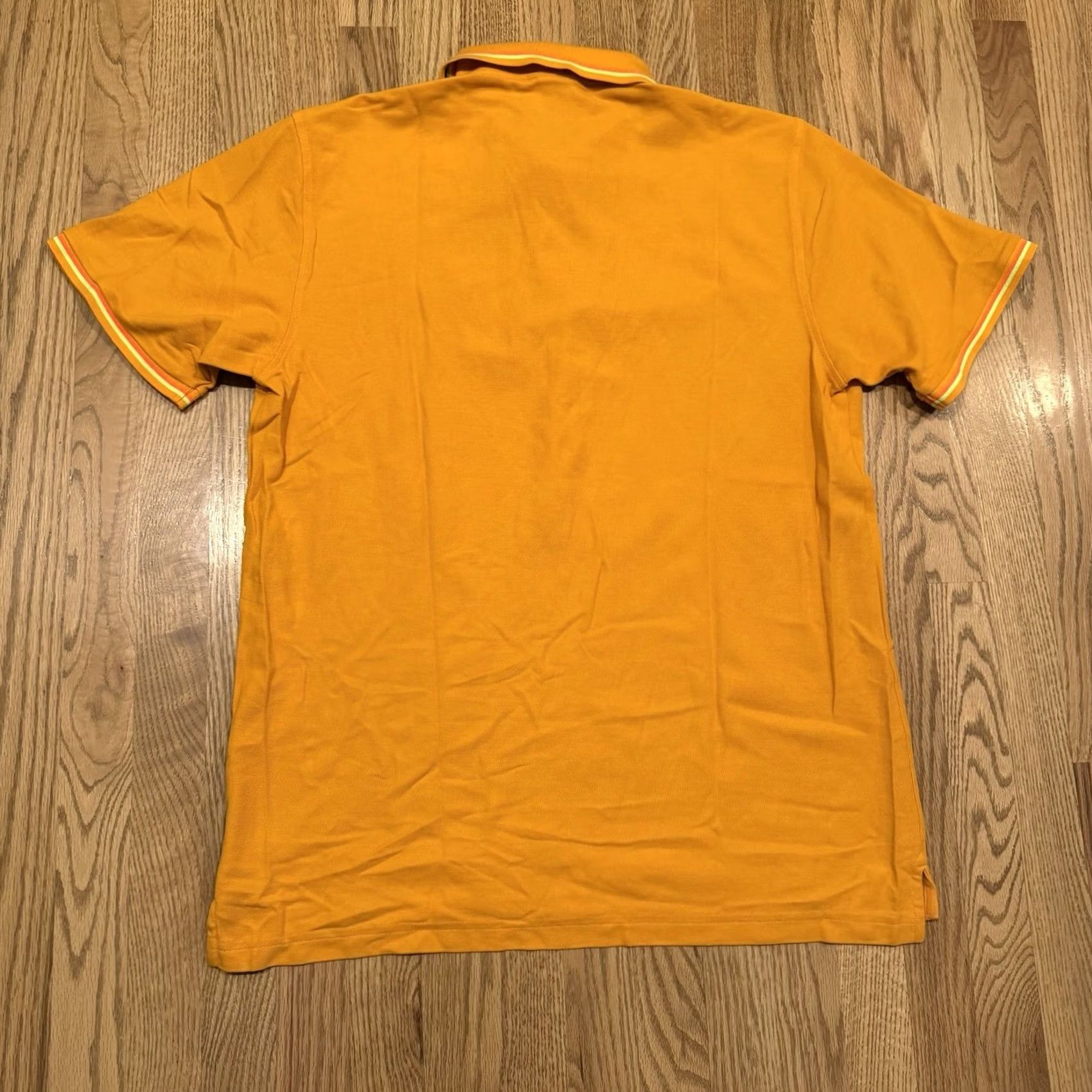 Psycho Bunny Psycho Bunny Polo Shirt Mens XL Short Sleeve Orange Neon Cotton Embroidered Logo Button Polo Shirt Size US XL / EU 56 / 4 - 7 Thumbnail