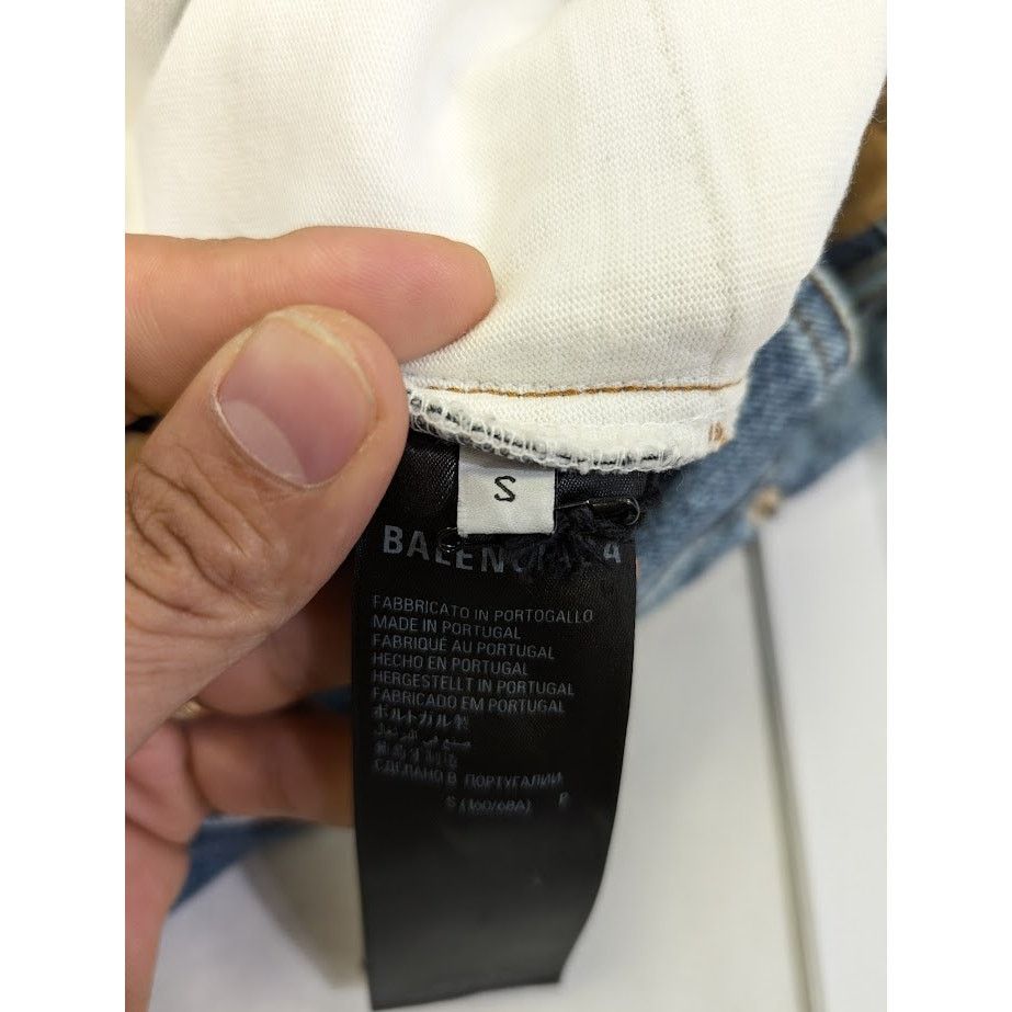 Balenciaga o1rshd1 Baggy Denim Jeans in Blue Size US 30 / EU 46 - 15 Thumbnail