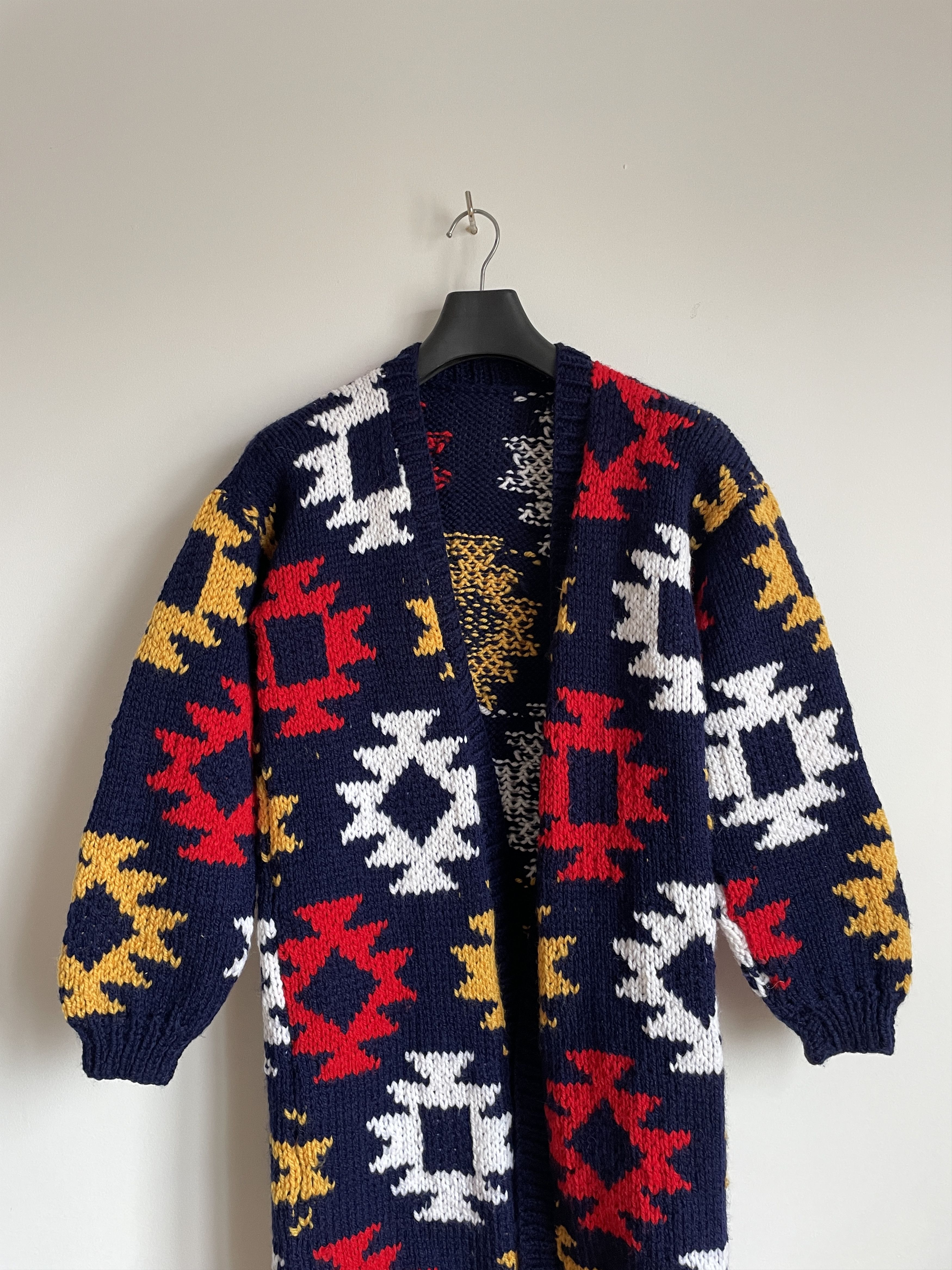 Vintage Vintage Womens Aztec Natice Wool Open Cardigan Size M Size M / US 6-8 / IT 42-44 - 3 Thumbnail