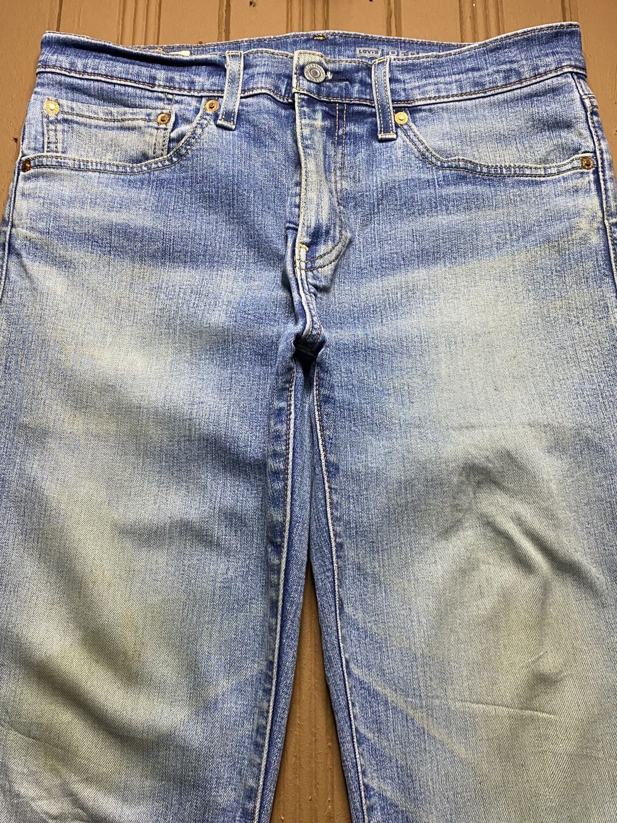 Levi's Vintage Levis 511 Y2K Big E Faded Wash Slim Jeans Size US 31 - 3 Thumbnail