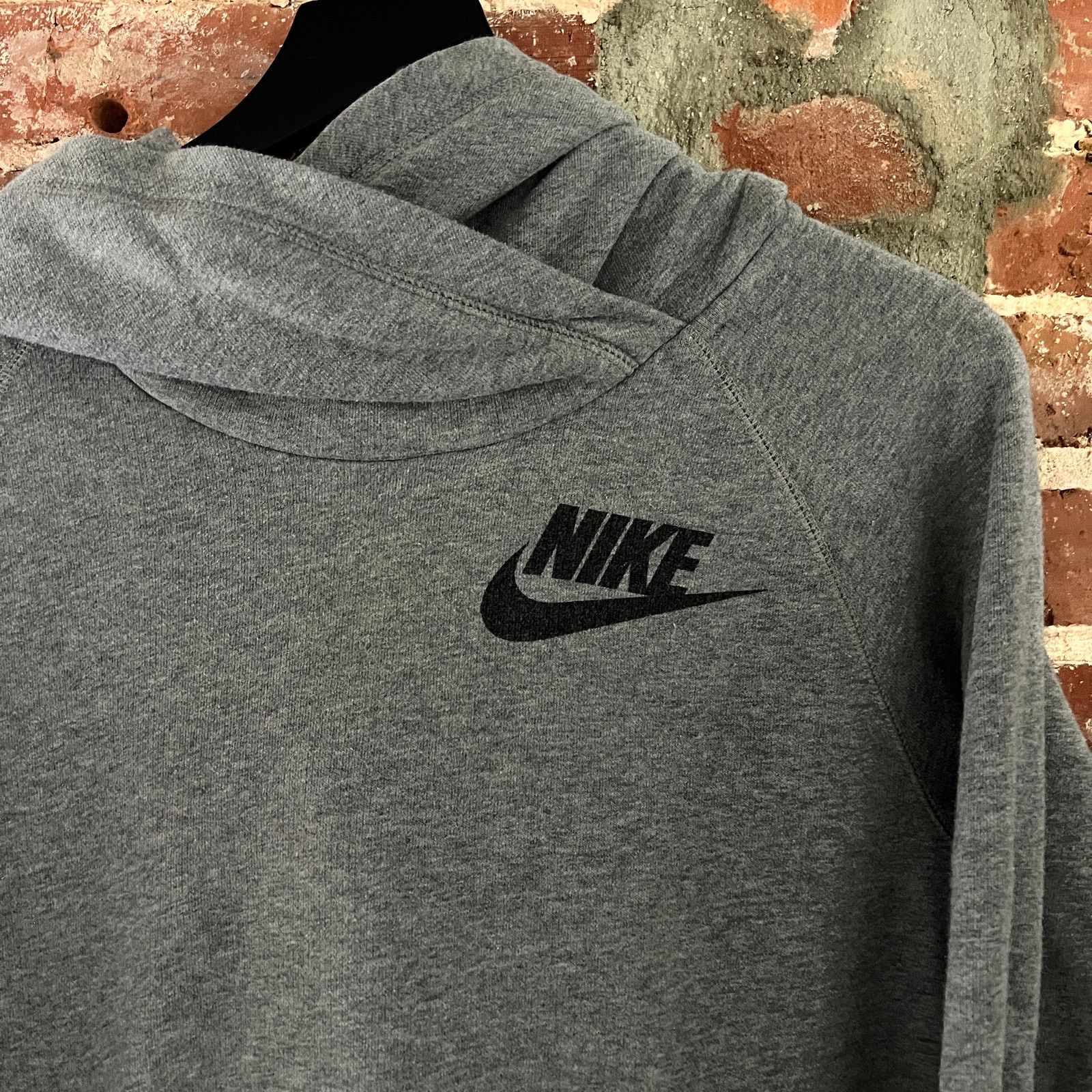Nike VTG Nike Funnel Neck Men's Hoodie Gray Sweatshirt M 21x24 Size US M / EU 48-50 / 2 - 1 Thumbnail
