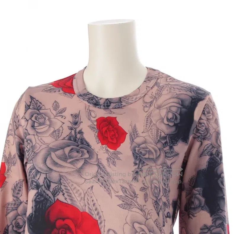 Comme des Garcons Comme des Garcons Blood Rose Tattoo Long Sleeve T-shirt Size XS / US 0-2 / IT 36-38 - 5 Thumbnail