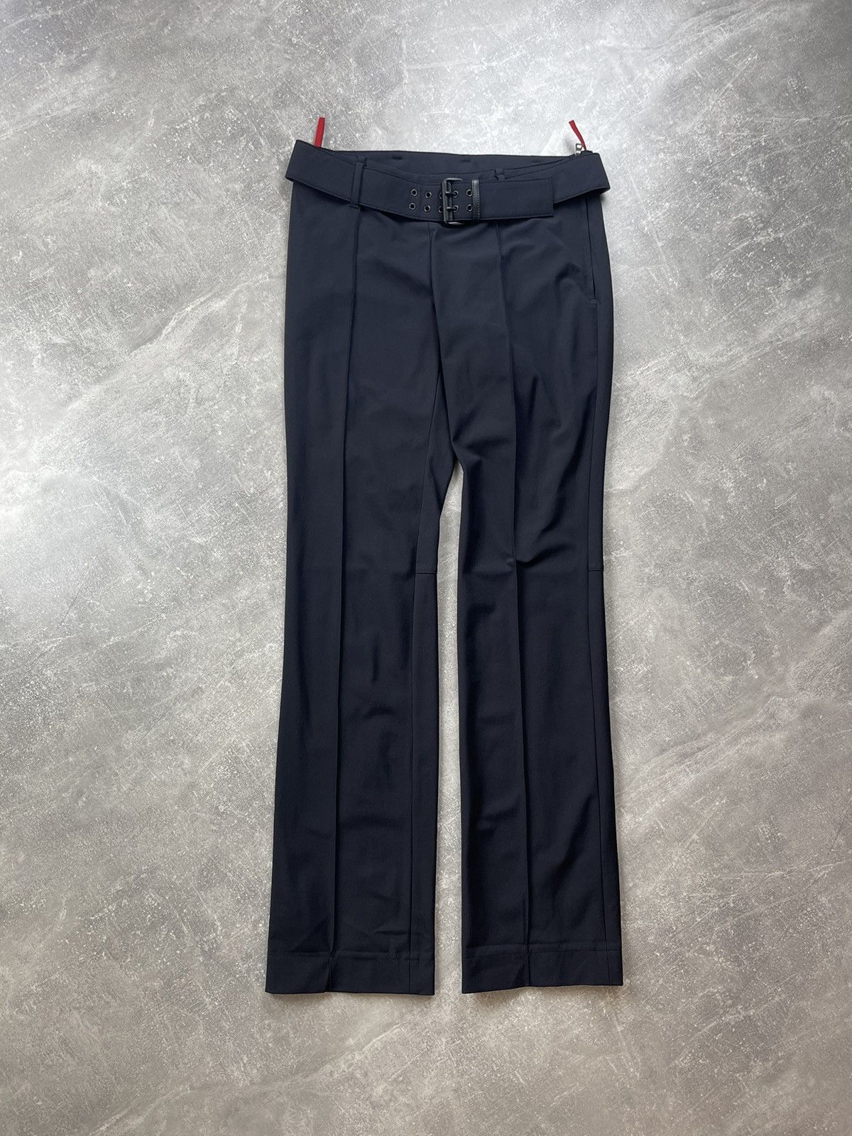 Prada Prada Linea Rossa Tech Archive Flared Pants Nylon Belted Size 30" / US 8 / IT 44 - 2 Thumbnail