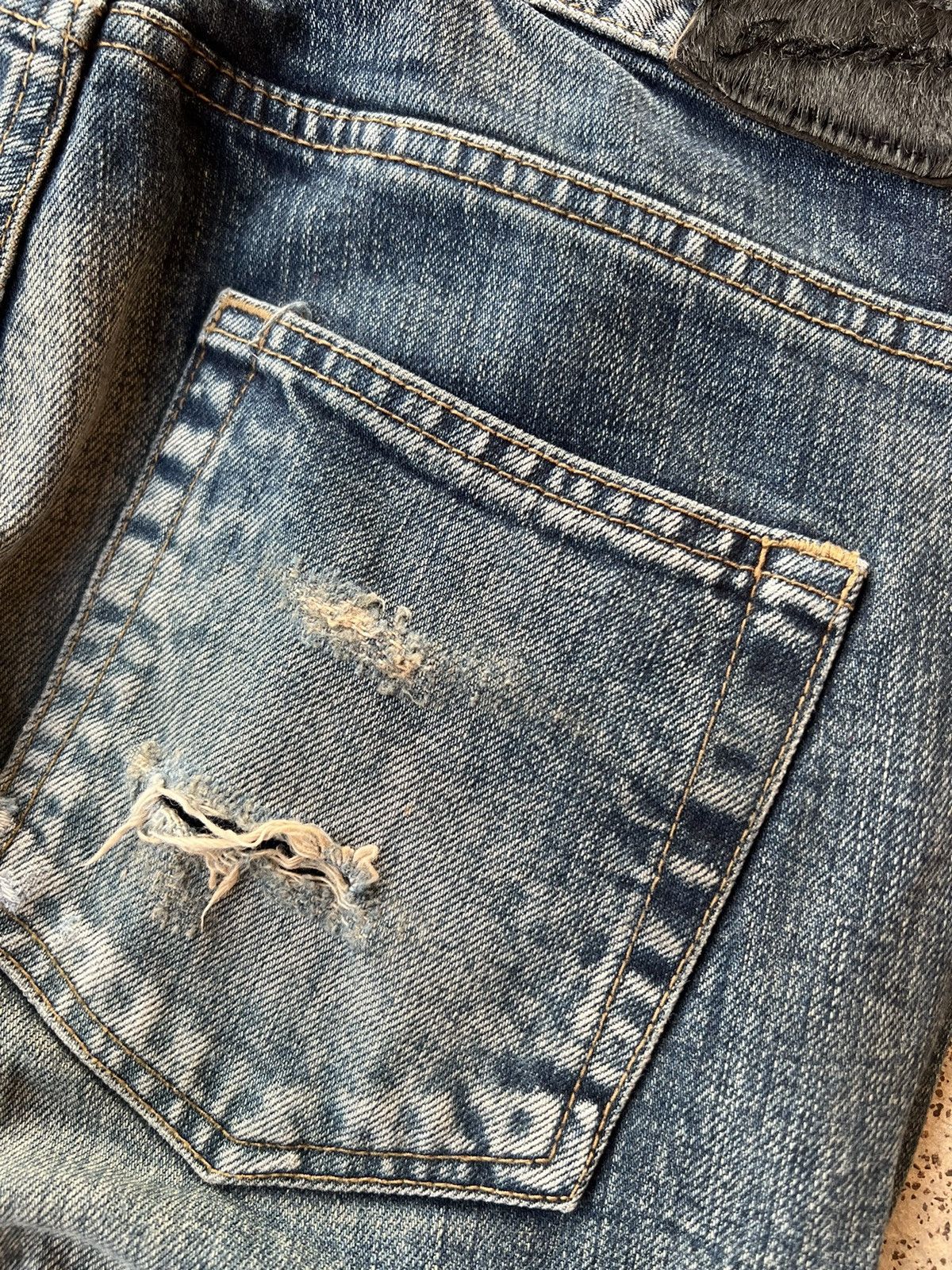 If Six Was Nine × JACKROSE JACK ROSE DISTRESSED RIPPED PUNK JEANS Size US 31 - 10 Thumbnail