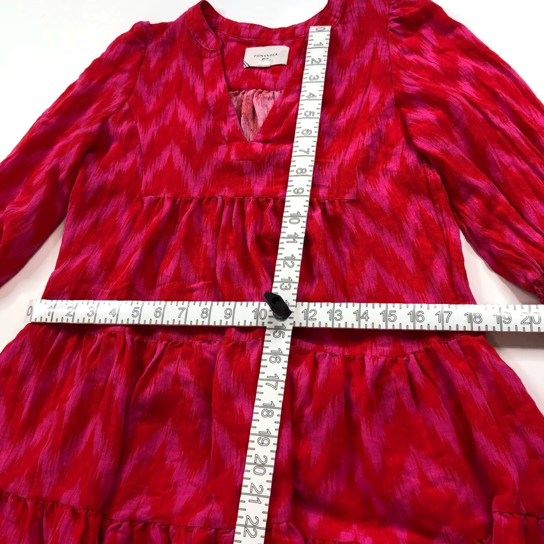 Vintage Pomander Place Mini Dress XXS Pink V-Neck Smocked Geometric Knit Sleeveless Casual Women's Short Dress Core Size XXS / US 00 / IT 34 - 4 Thumbnail