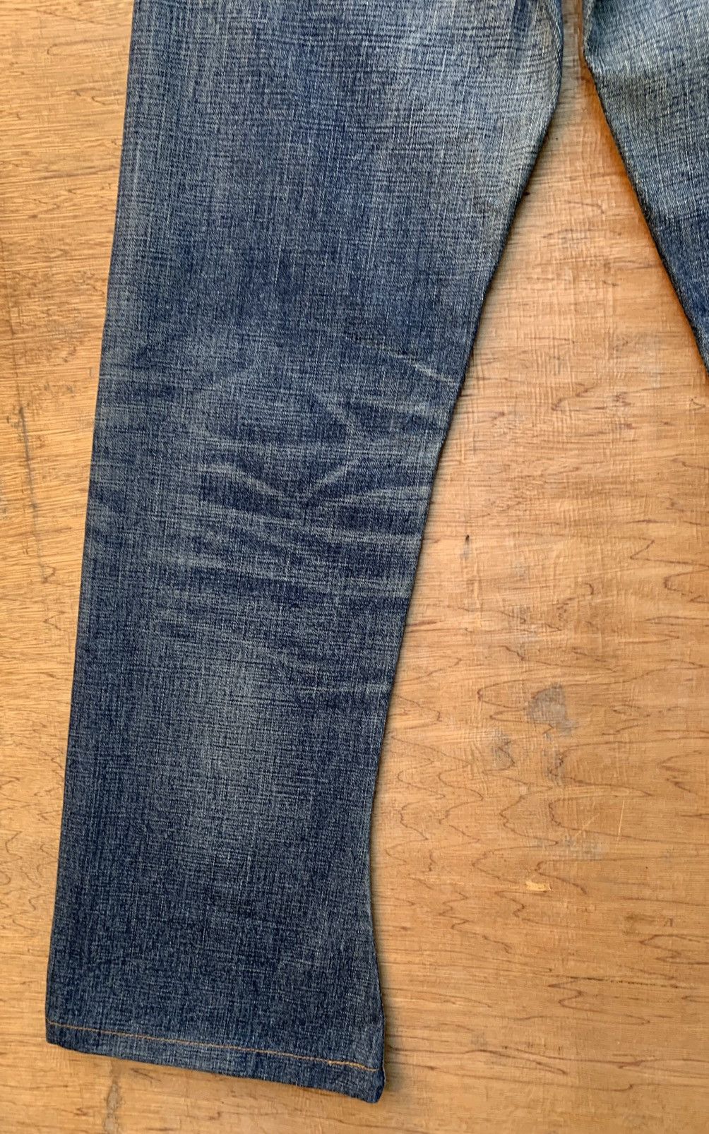 Levi's 🔥🔥 Levis Selvedge Blue Line Curve Bootcut Denim Jeans Size US 28 / EU 44 - 12 Thumbnail
