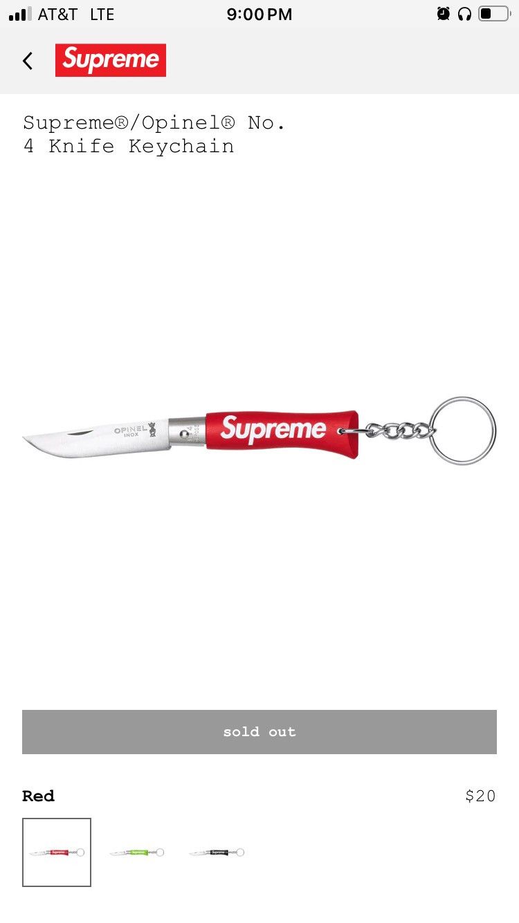 Supreme Supreme@/Opinel@ No. 4 Knife Keychain Size ONE SIZE - 1 Thumbnail