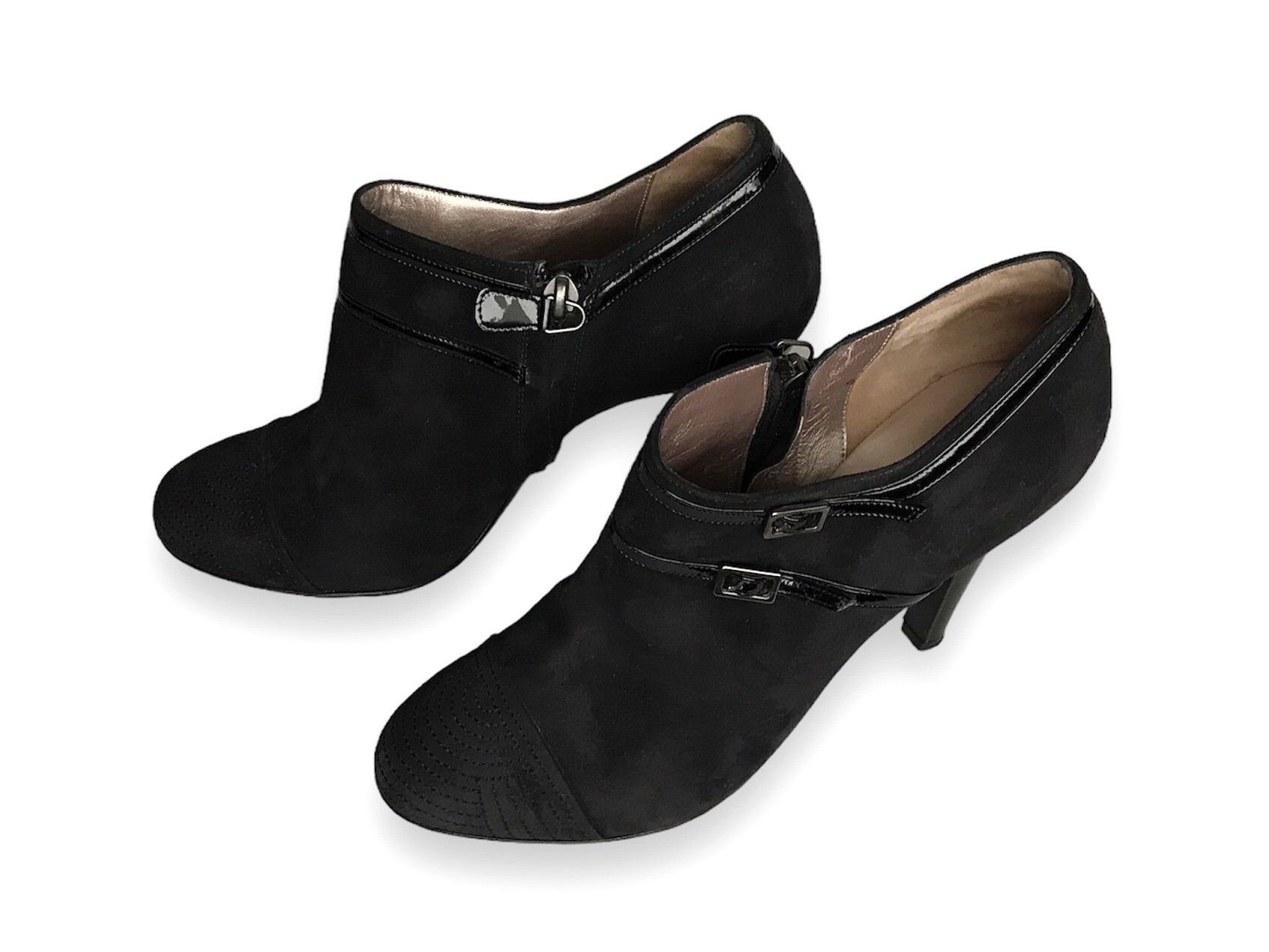 Salvatore Ferragamo × Vintage SALVATORE FERRAGAMO SUEDE LEATHER ANKLE BOOTS EU39.5 UK6.5 Size US 9 / IT 39 - 3 Thumbnail
