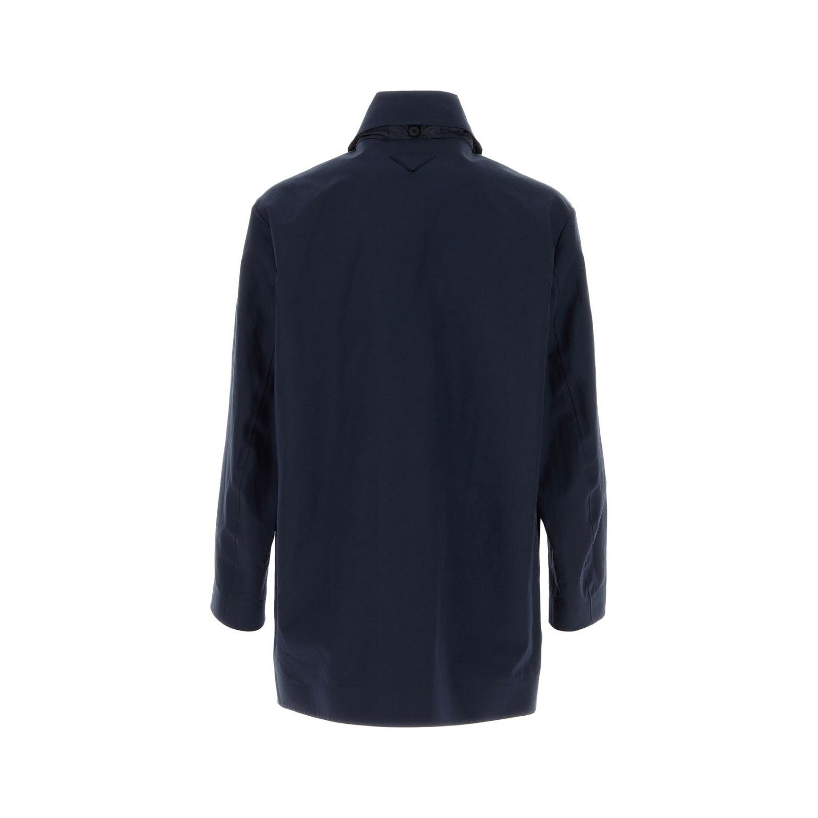 Prada PRADA Navy Blue Poplin Overcoat New & Authentic (Men's size: Size US M / EU 48-50 / 2 - 2 Thumbnail