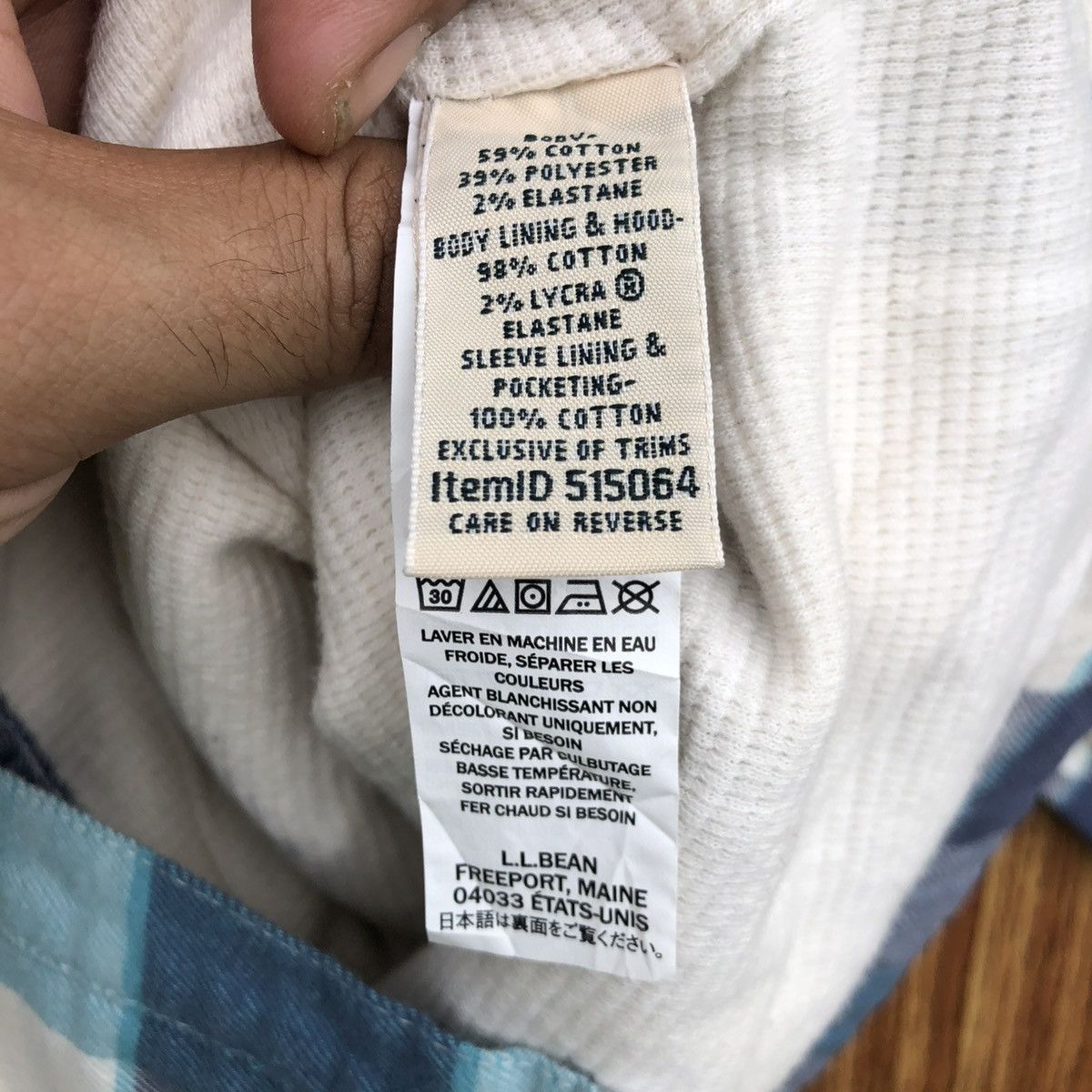 L.L. Bean Vintage L.L. Bean Hooded Flannel Shirt Jacket Button up Size US S / EU 44-46 / 1 - 7 Thumbnail