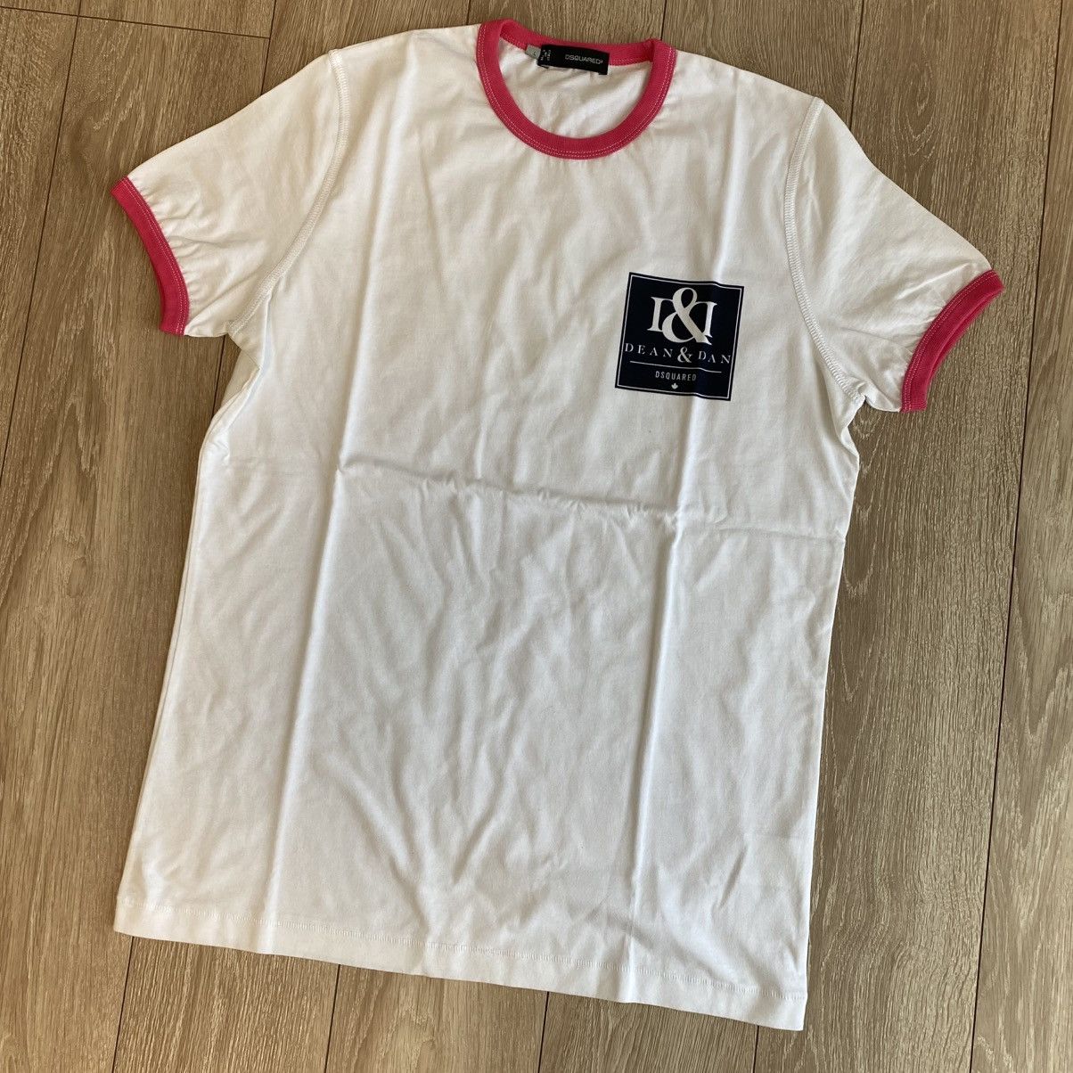 Dsquared2 Brand New DSQUARED2 Archive Ringer T-Shirt – Size L Size US L / EU 52-54 / 3 - 1 Thumbnail